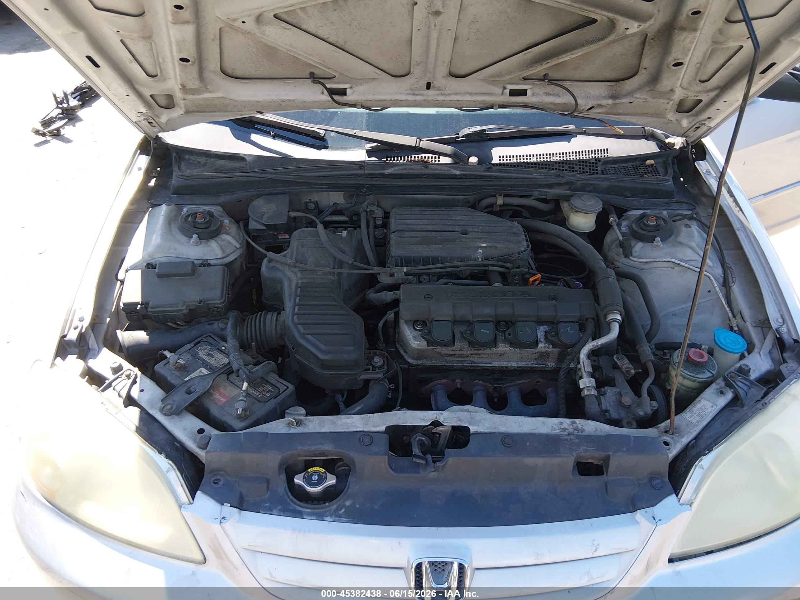 2003 Honda Civic Lx Silver vin: 1HGES16533L024533