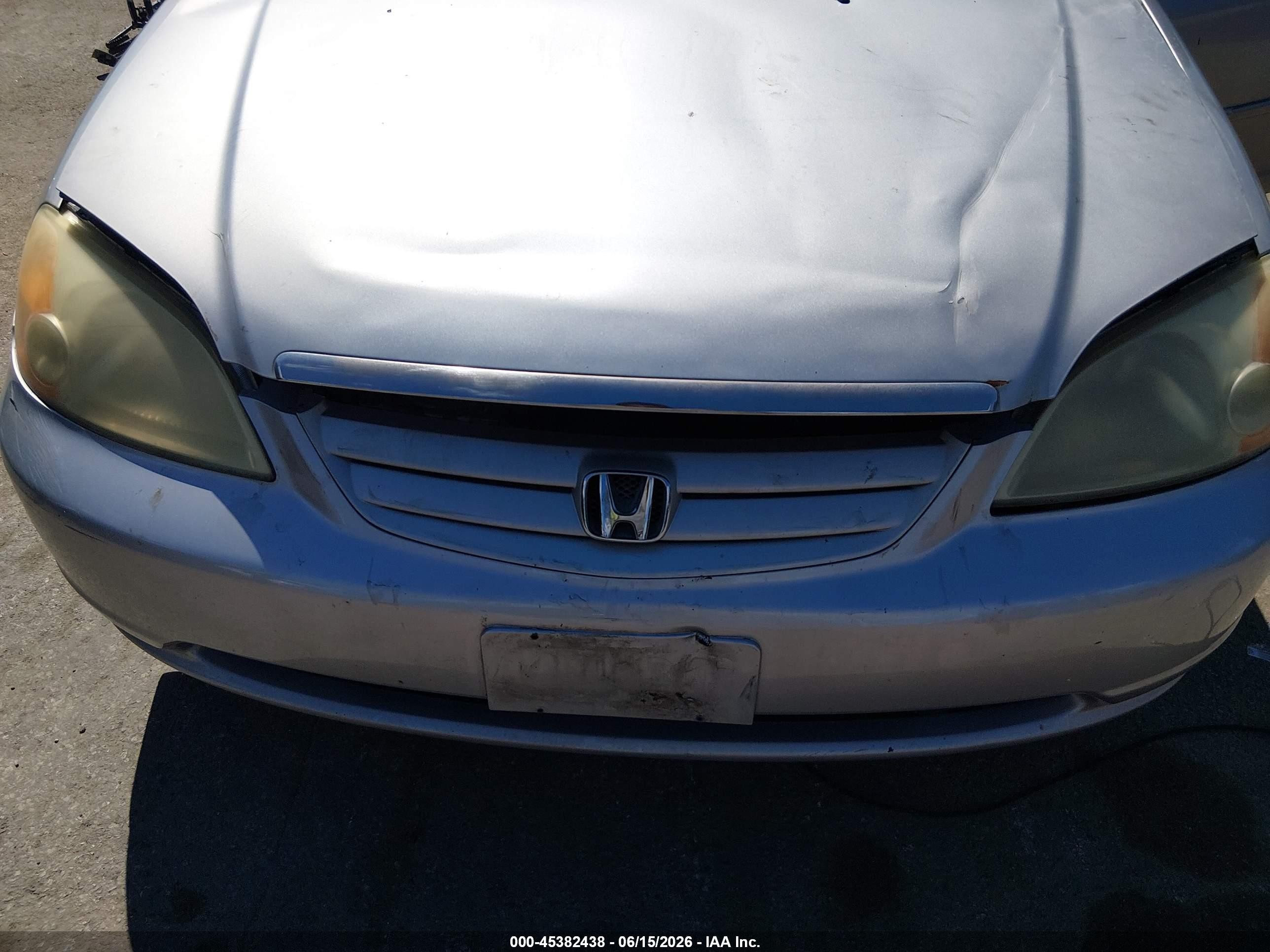 2003 Honda Civic Lx Silver vin: 1HGES16533L024533