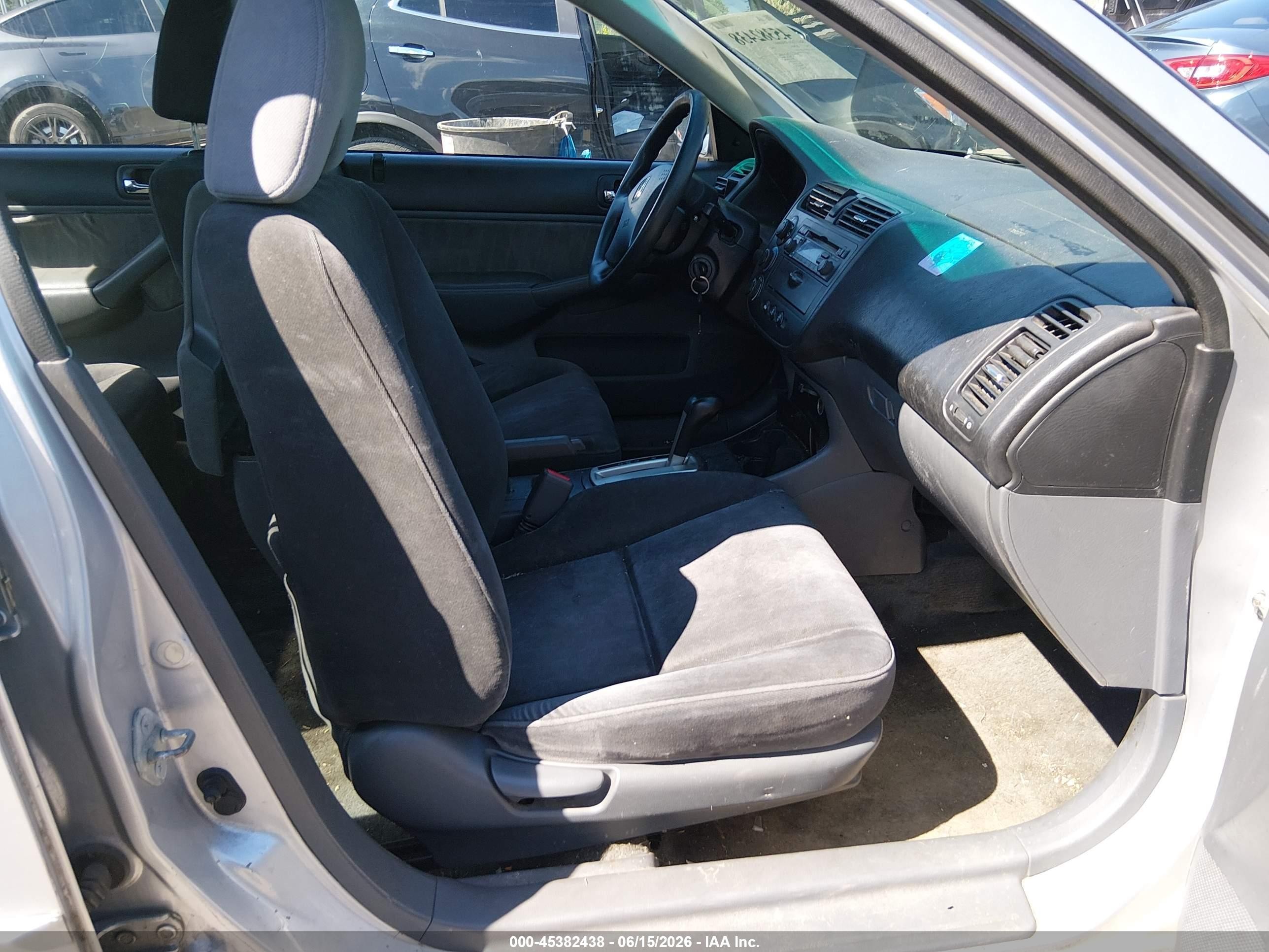 2003 Honda Civic Lx Silver vin: 1HGES16533L024533
