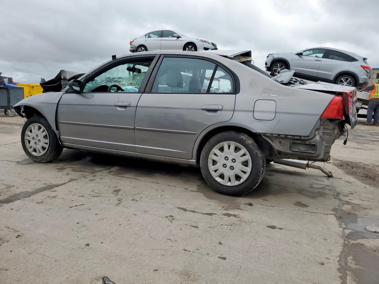 2004 Honda Civic Lx Gray vin: 1HGES16534L009760