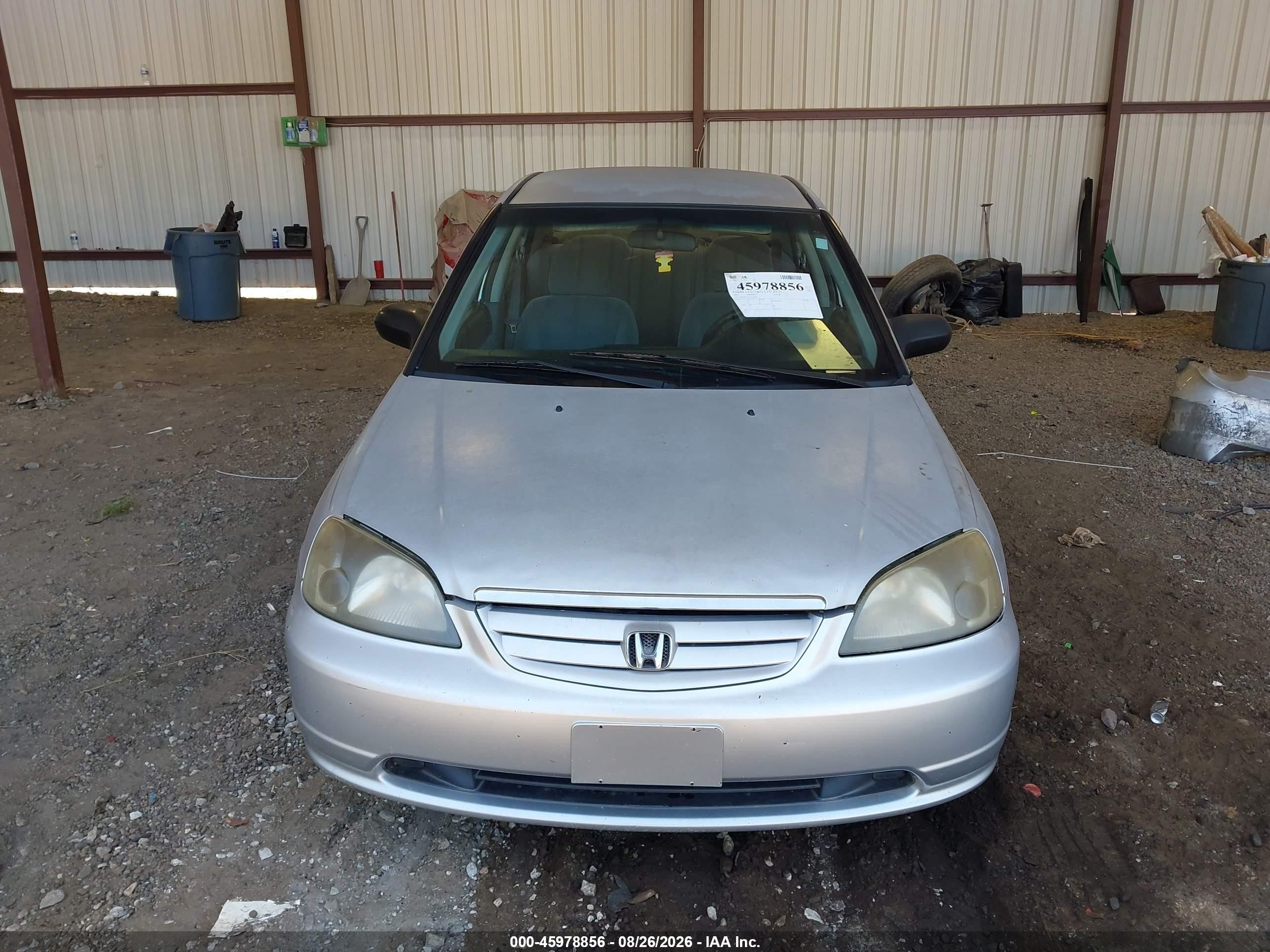 2001 Honda Civic Lx Silver vin: 1HGES16541L015398