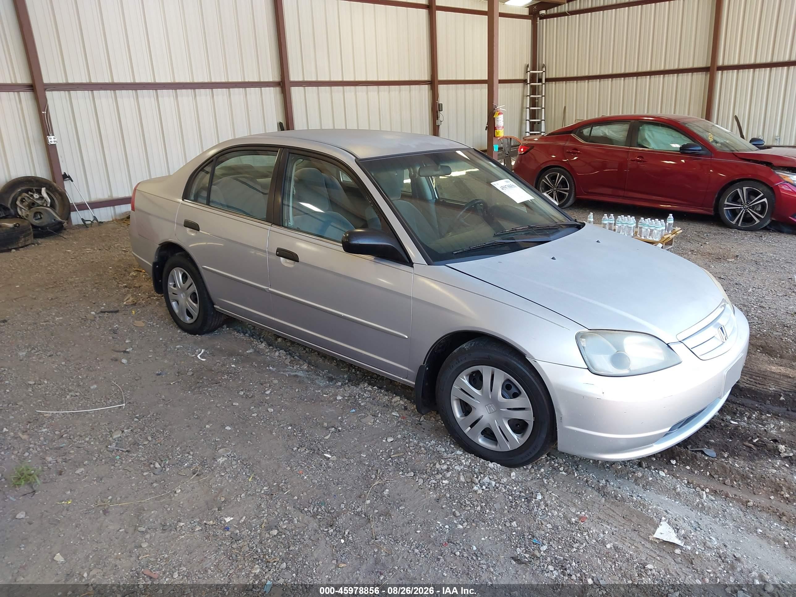 2001 Honda Civic Lx Silver vin: 1HGES16541L015398
