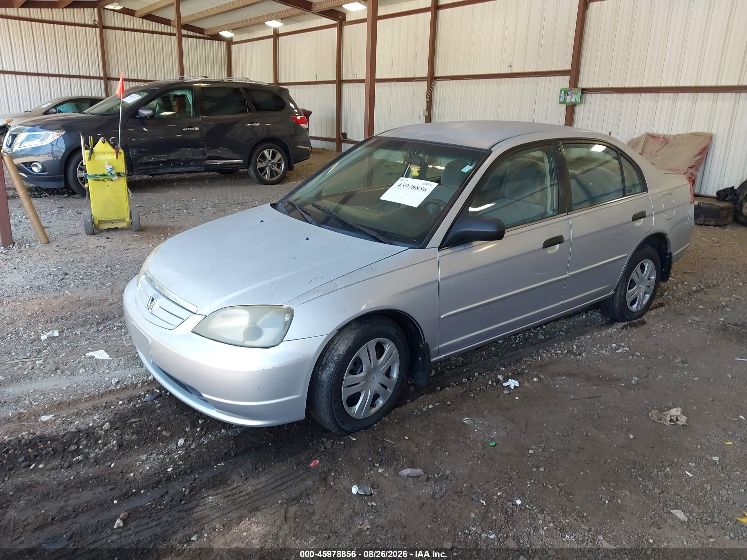 2001 Honda Civic Lx Silver vin: 1HGES16541L015398