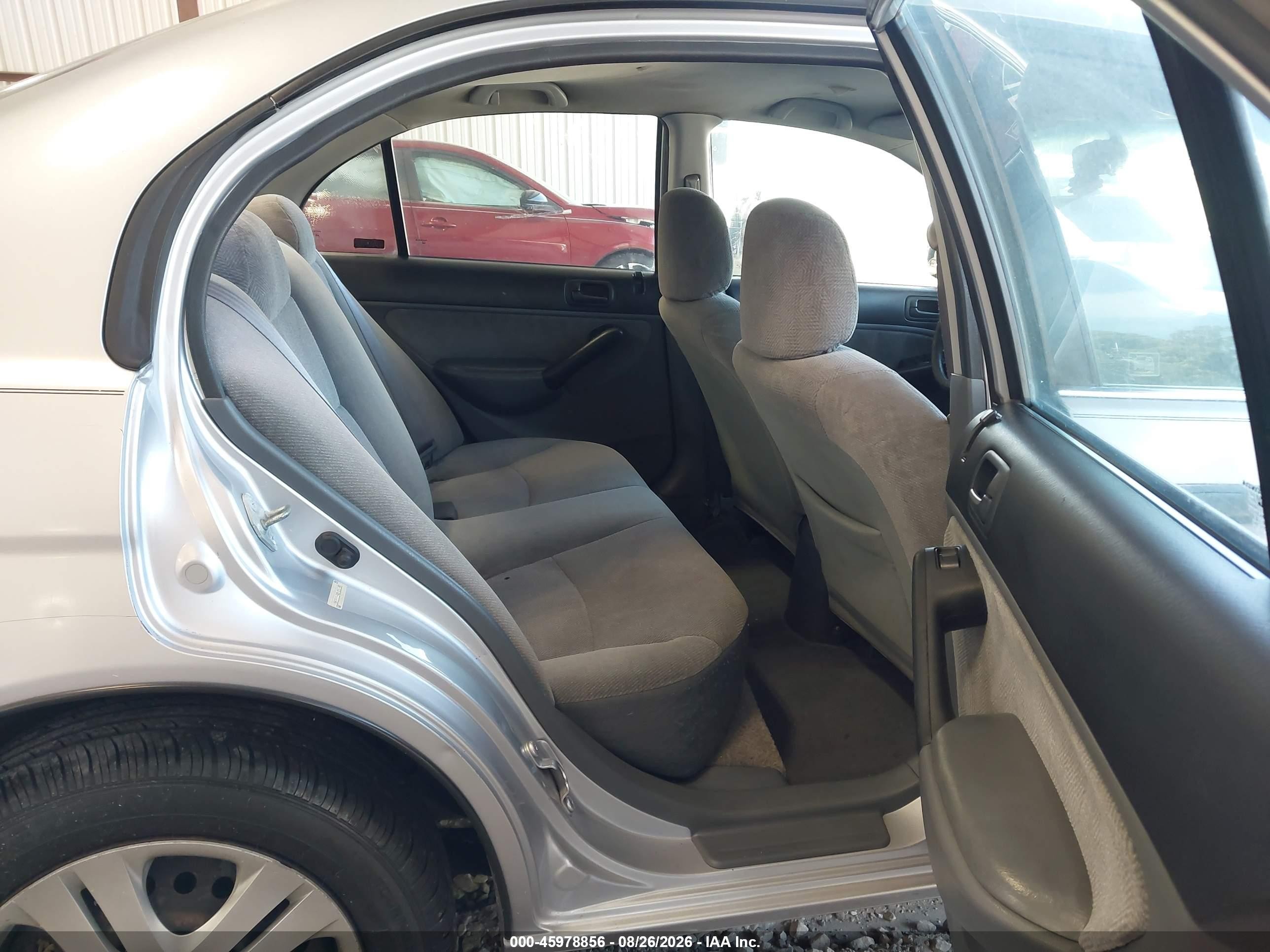 2001 Honda Civic Lx Silver vin: 1HGES16541L015398
