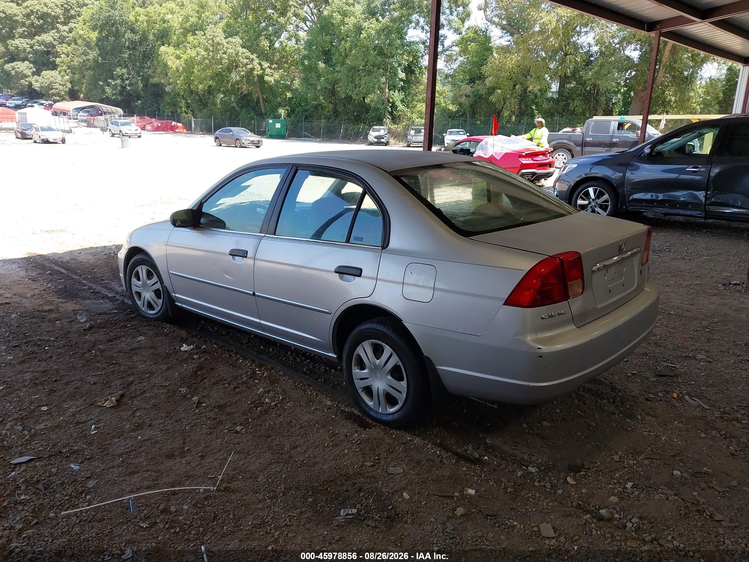 2001 Honda Civic Lx Silver vin: 1HGES16541L015398