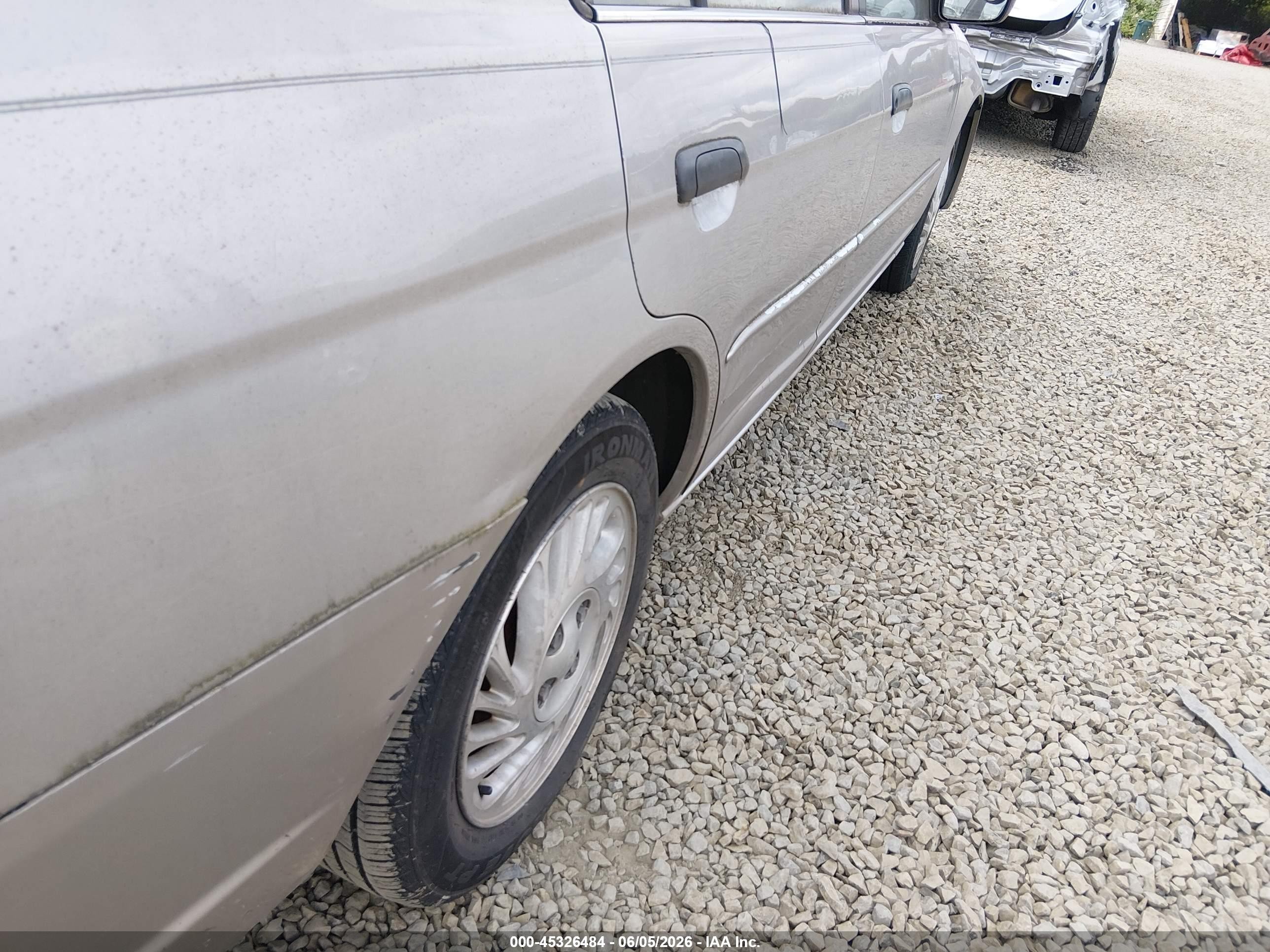 2001 Honda Civic Lx Серый vin: 1HGES16541L040592