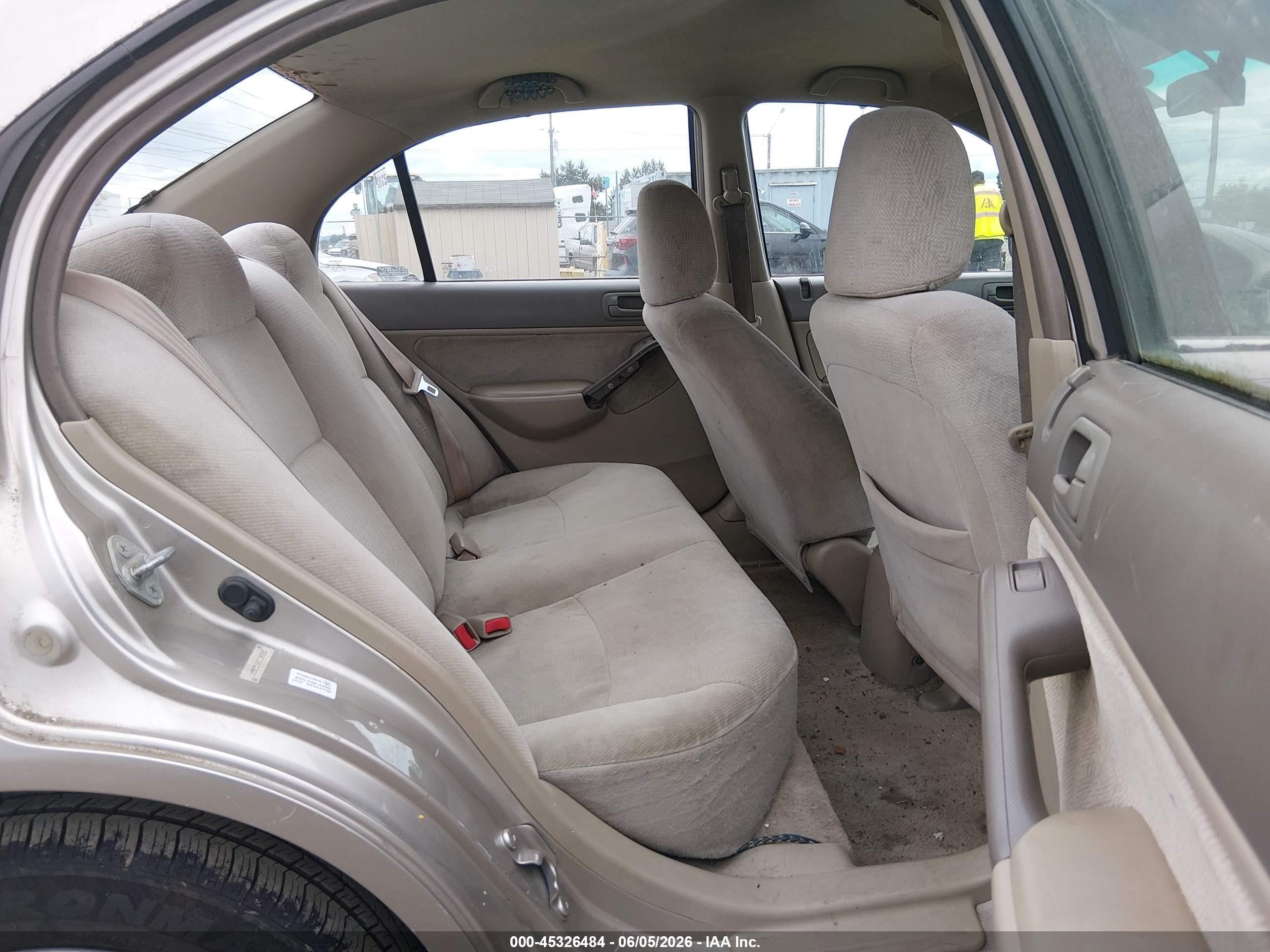 2001 Honda Civic Lx Серый vin: 1HGES16541L040592