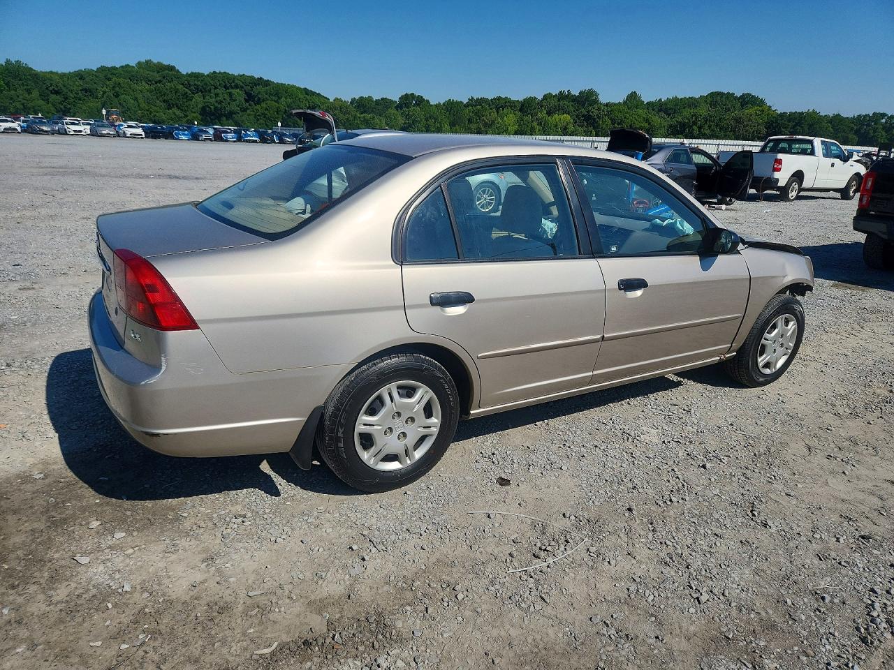 2001 Honda Civic Lx Tan vin: 1HGES16541L064570