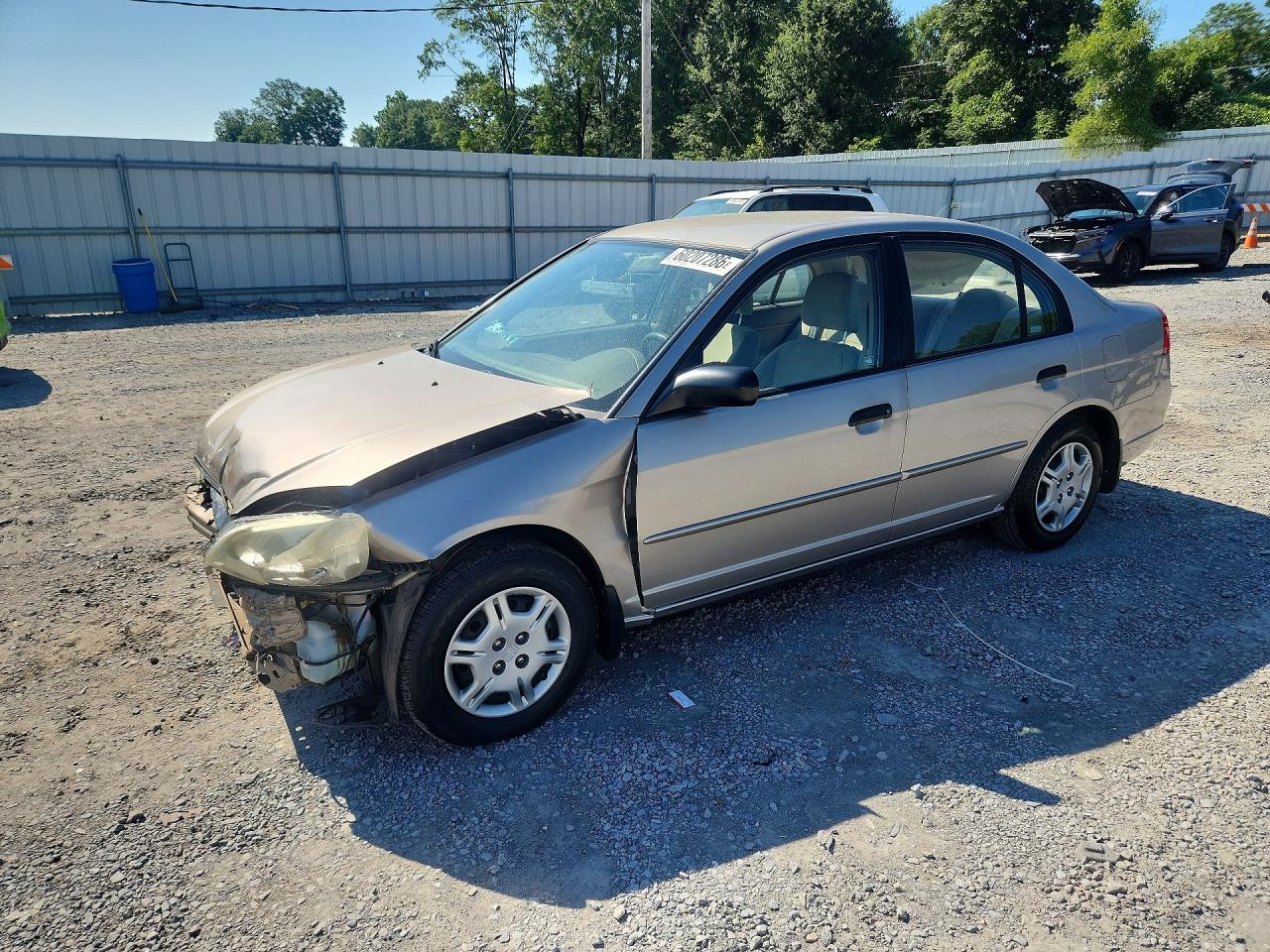 2001 Honda Civic Lx Tan vin: 1HGES16541L064570