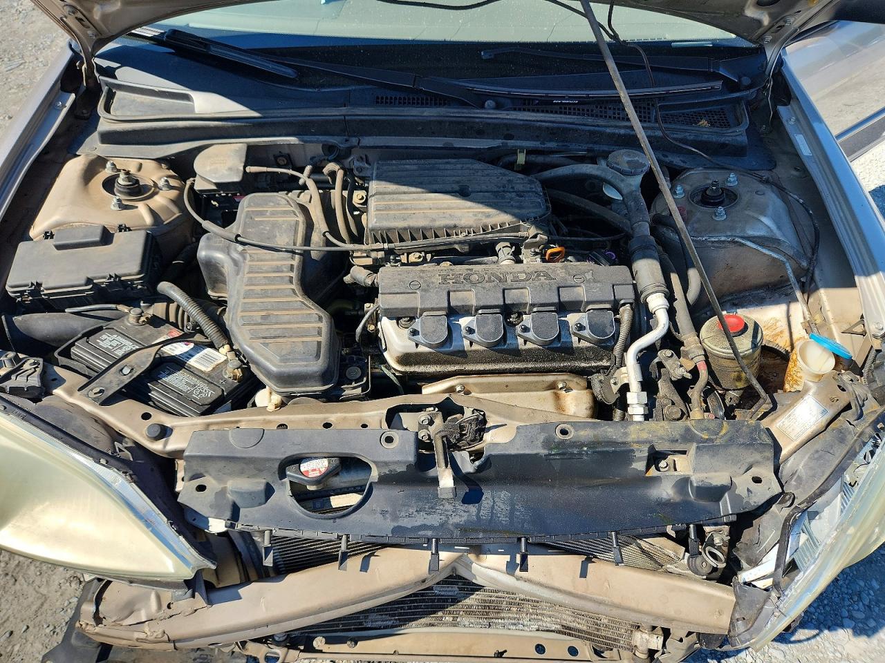 2001 Honda Civic Lx Tan vin: 1HGES16541L064570
