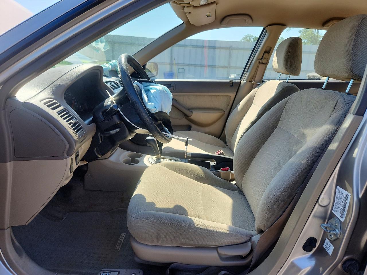 2001 Honda Civic Lx Tan vin: 1HGES16541L064570