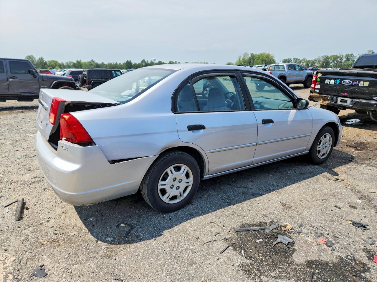2001 Honda Civic Lx Серебряный vin: 1HGES16541L074547
