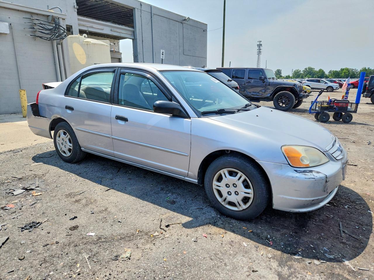 2001 Honda Civic Lx Серебряный vin: 1HGES16541L074547