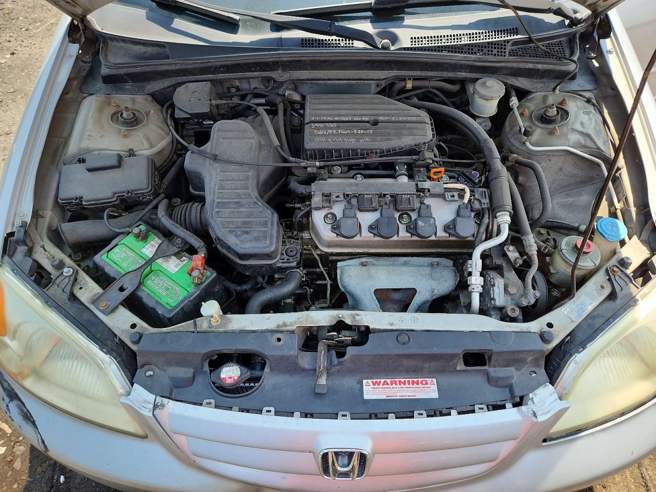 2001 Honda Civic Lx Серебряный vin: 1HGES16541L074547