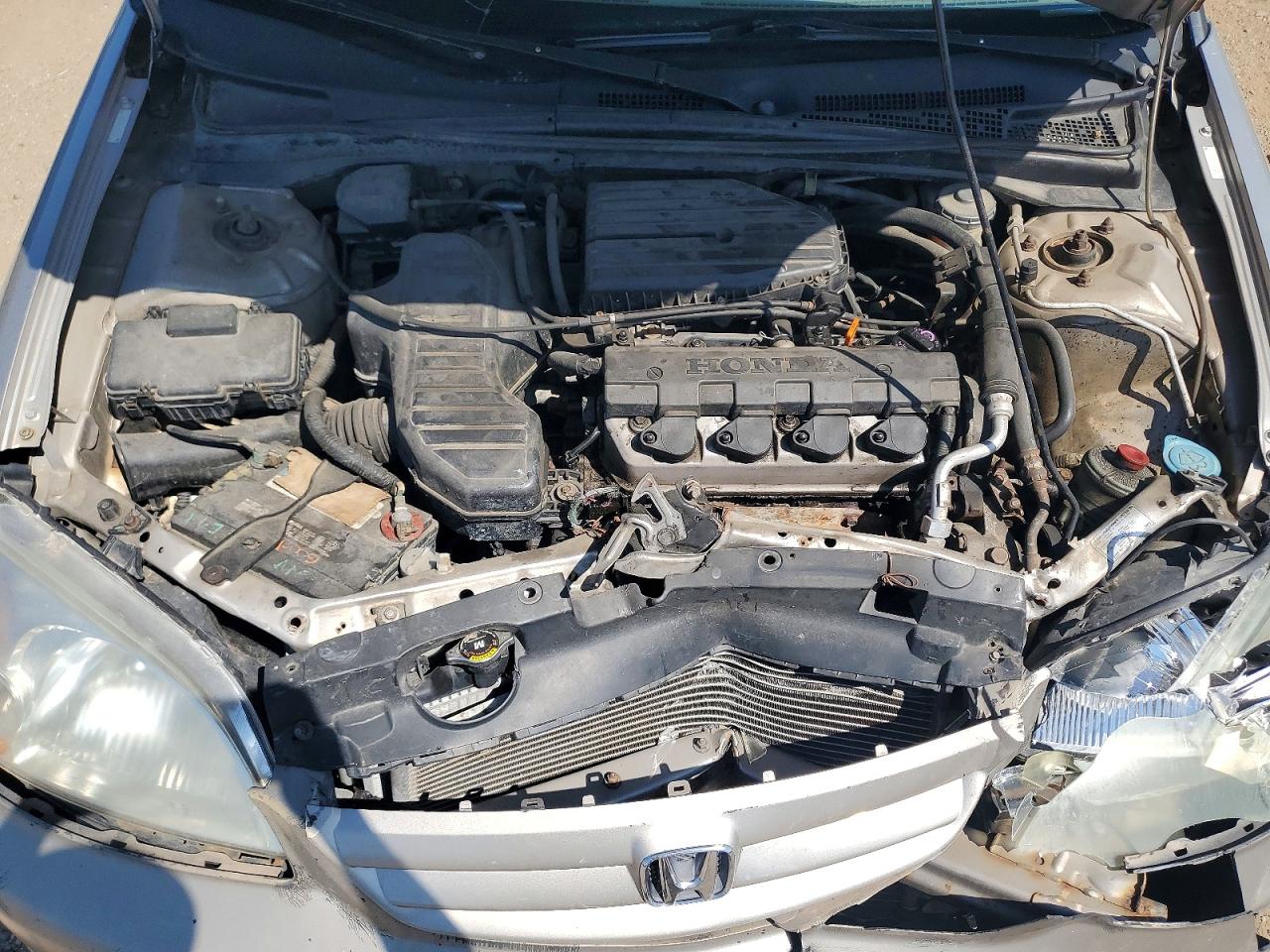 2002 Honda Civic Lx Silver vin: 1HGES16542L016262