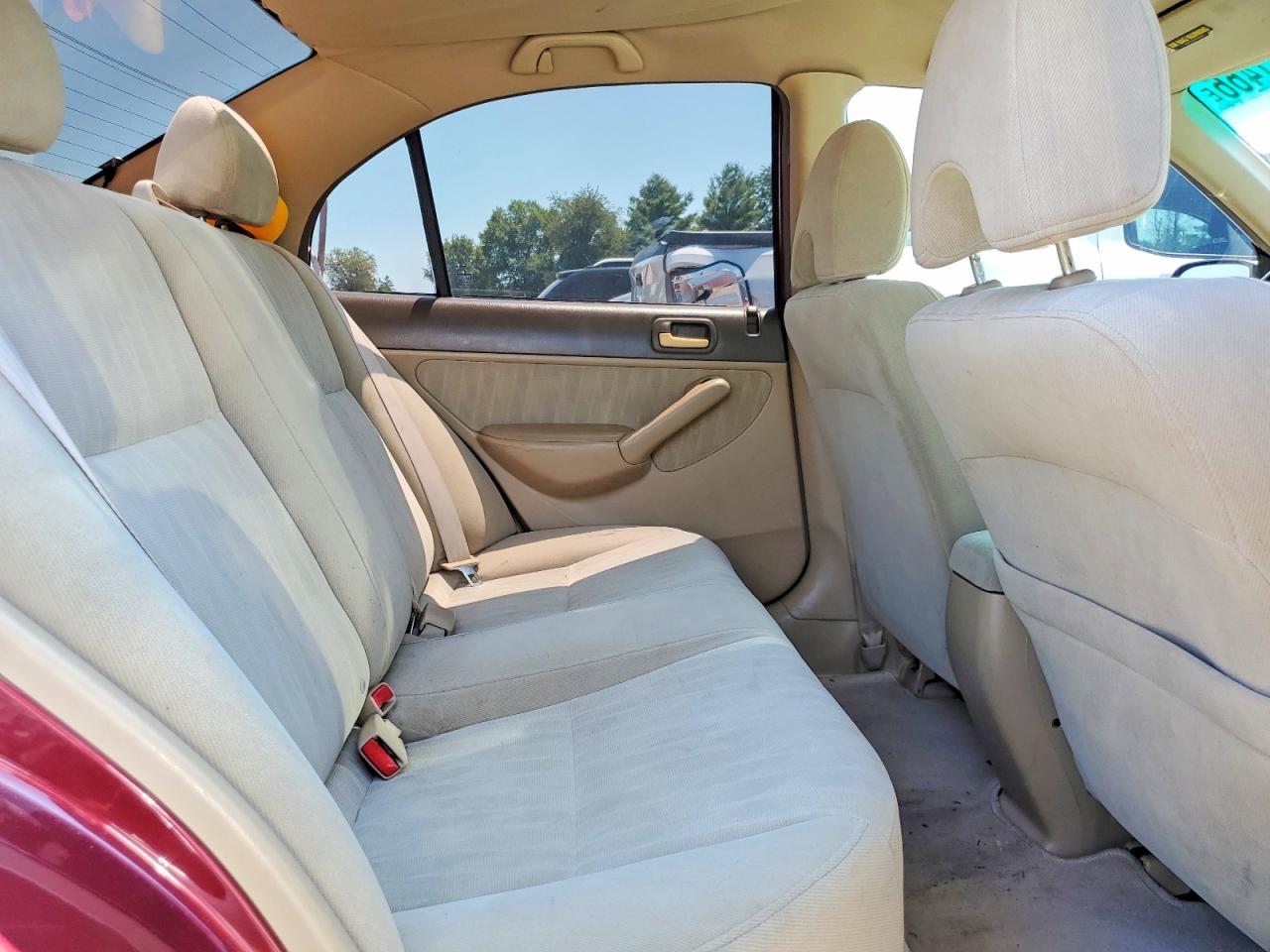 2003 Honda Civic Lx Maroon vin: 1HGES16543L010608