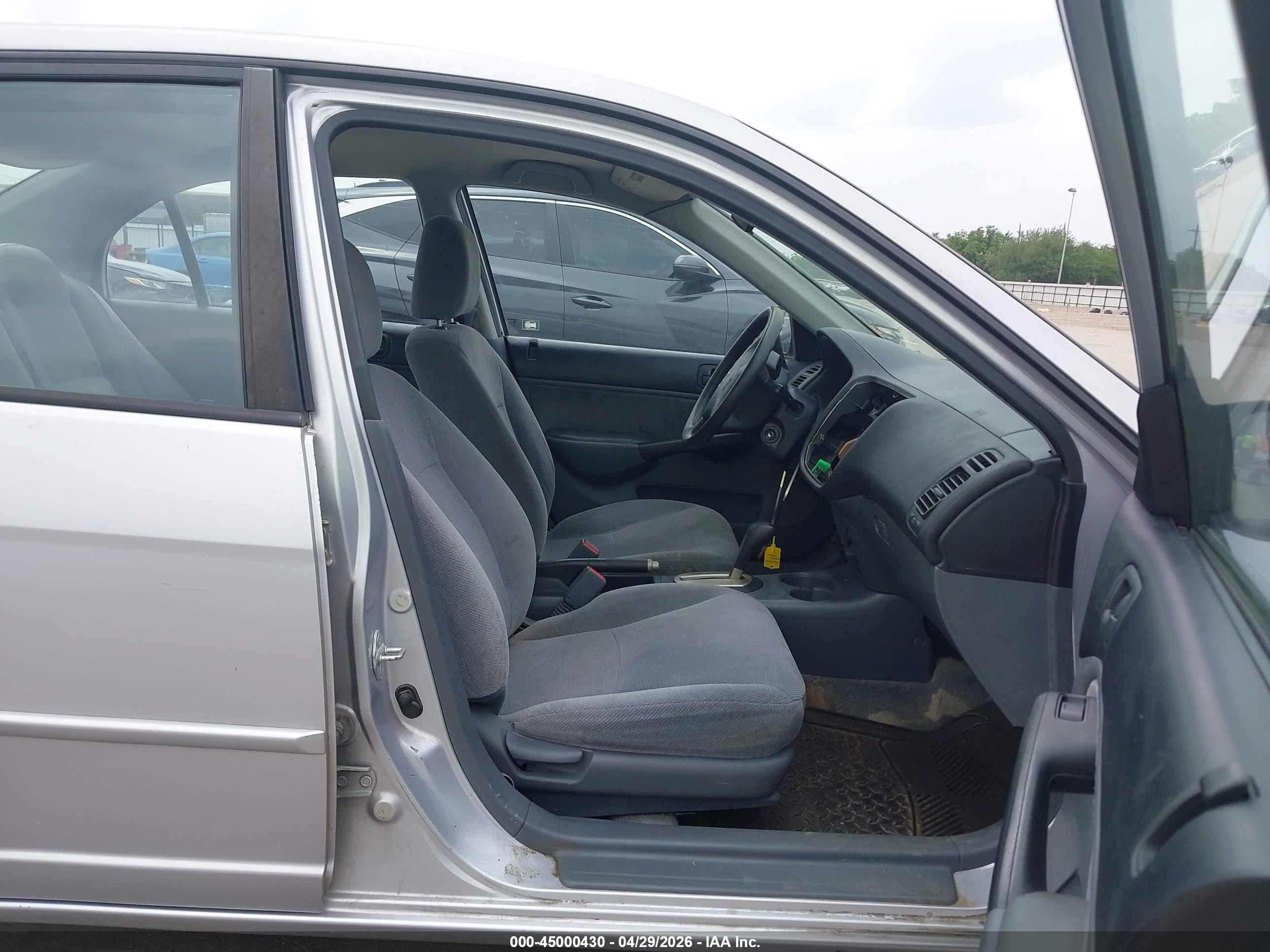 2001 Honda Civic Lx Silver vin: 1HGES16551L012509