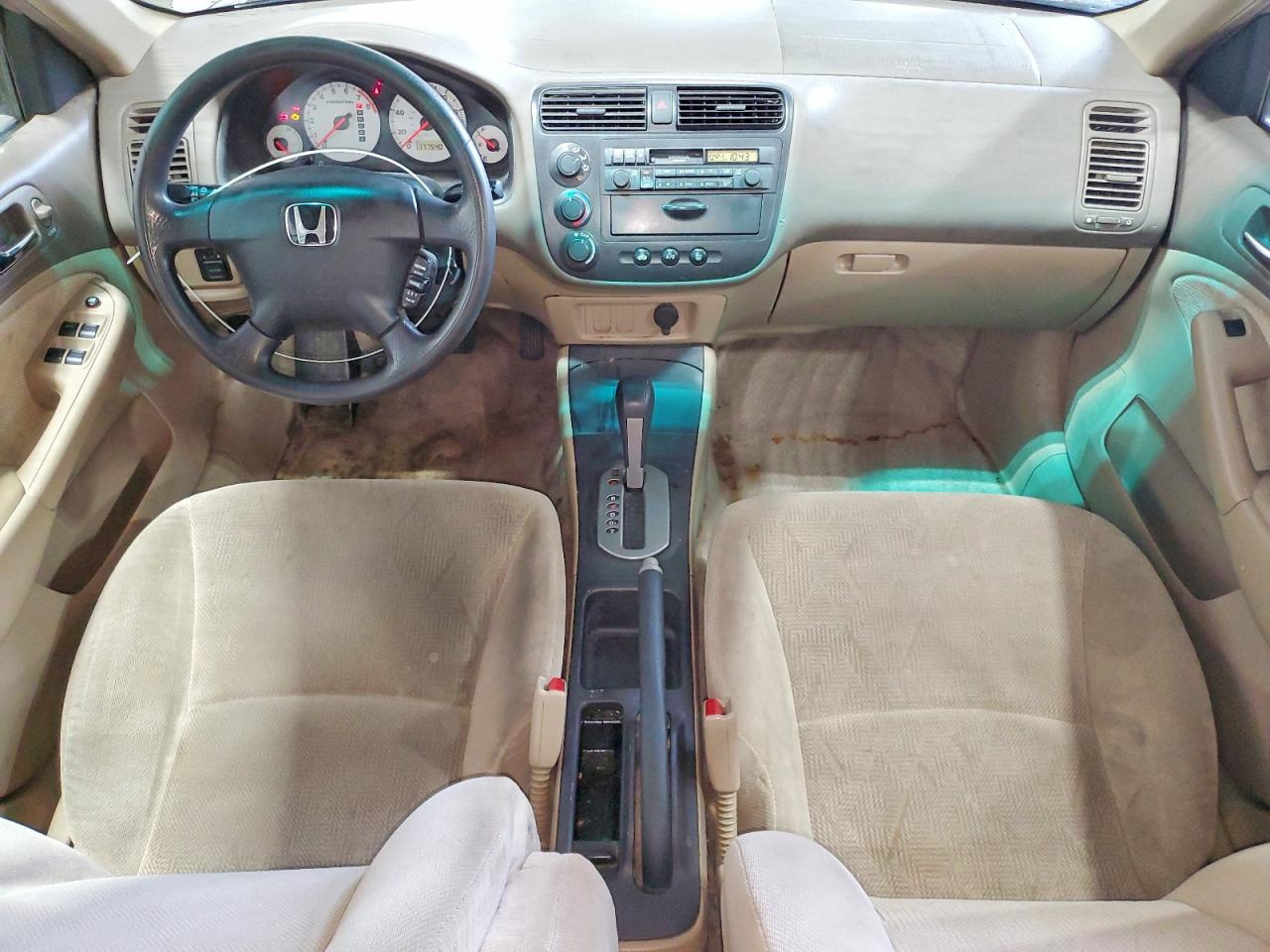 2002 Honda Civic Lx Tan vin: 1HGES16552L033748