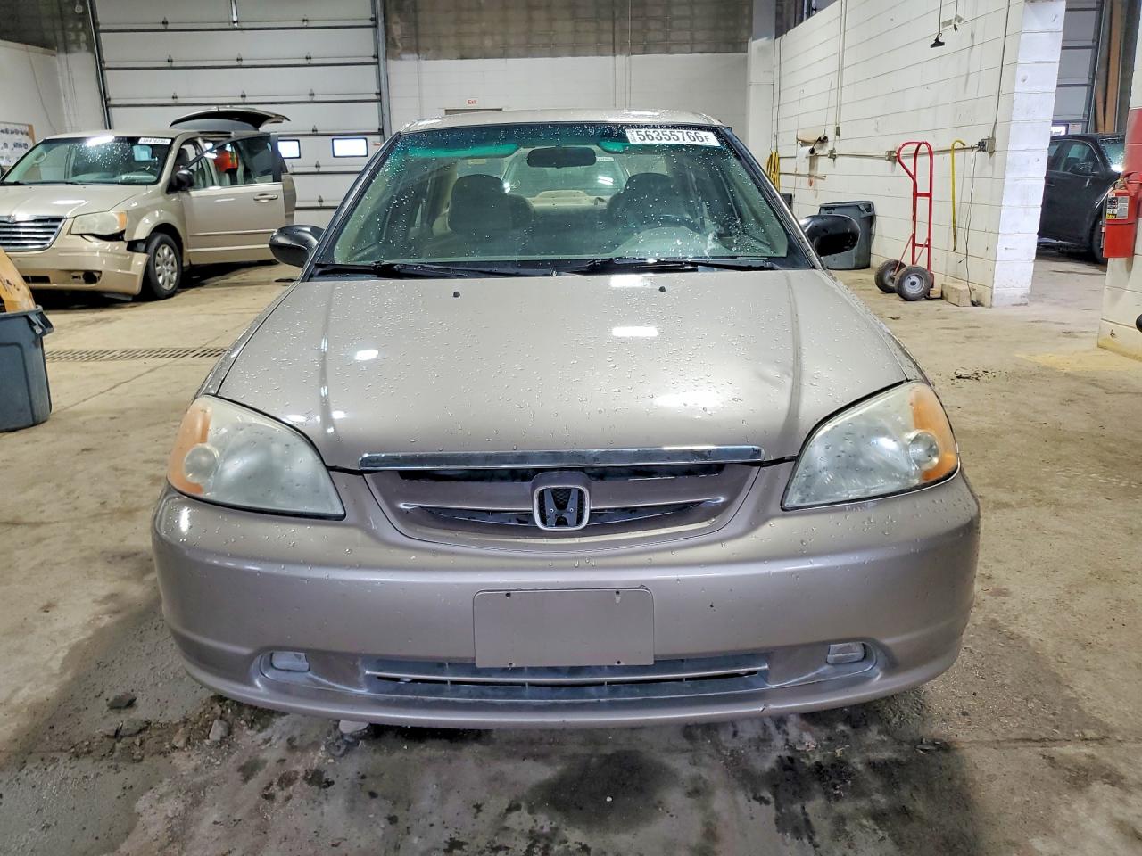 2002 Honda Civic Lx Tan vin: 1HGES16552L033748