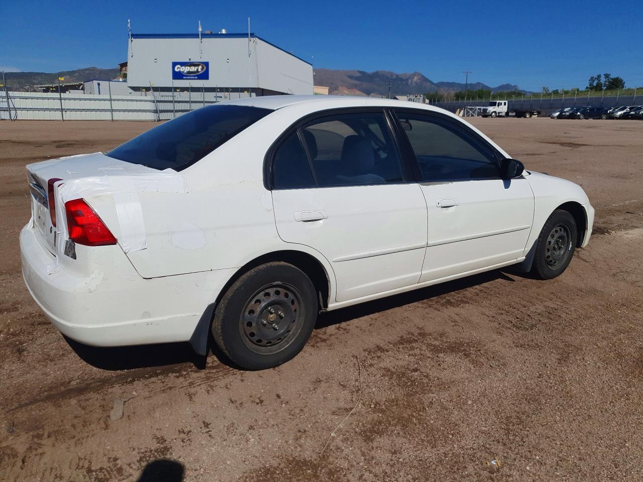 2002 Honda Civic Lx White vin: 1HGES16552L044734