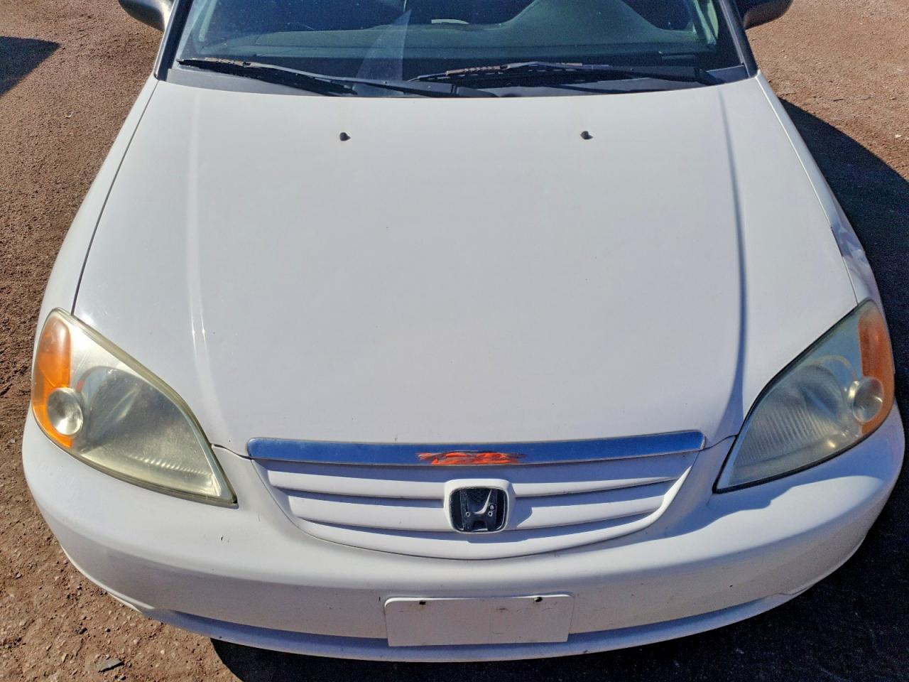 2002 Honda Civic Lx White vin: 1HGES16552L044734