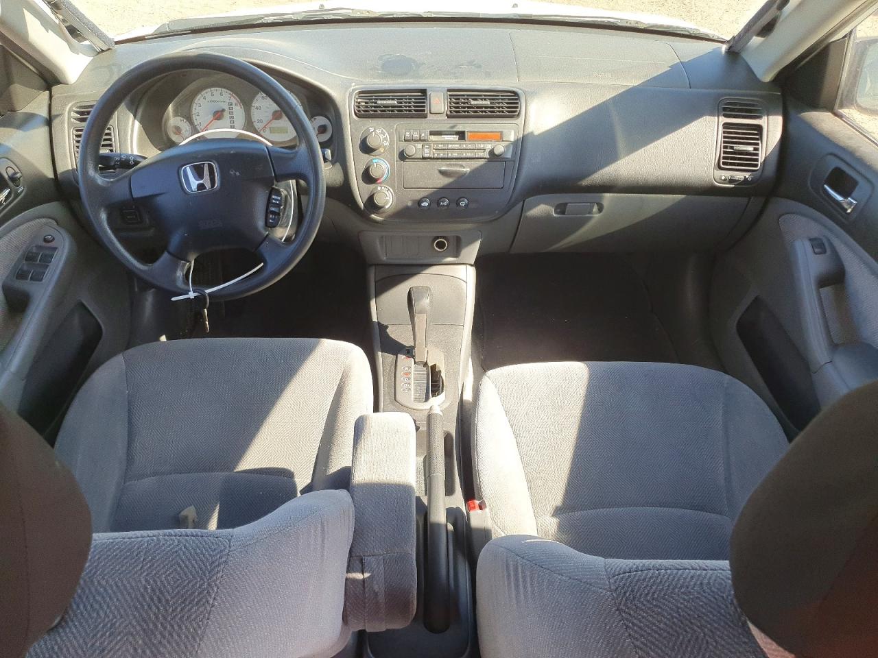 2002 Honda Civic Lx White vin: 1HGES16552L044734