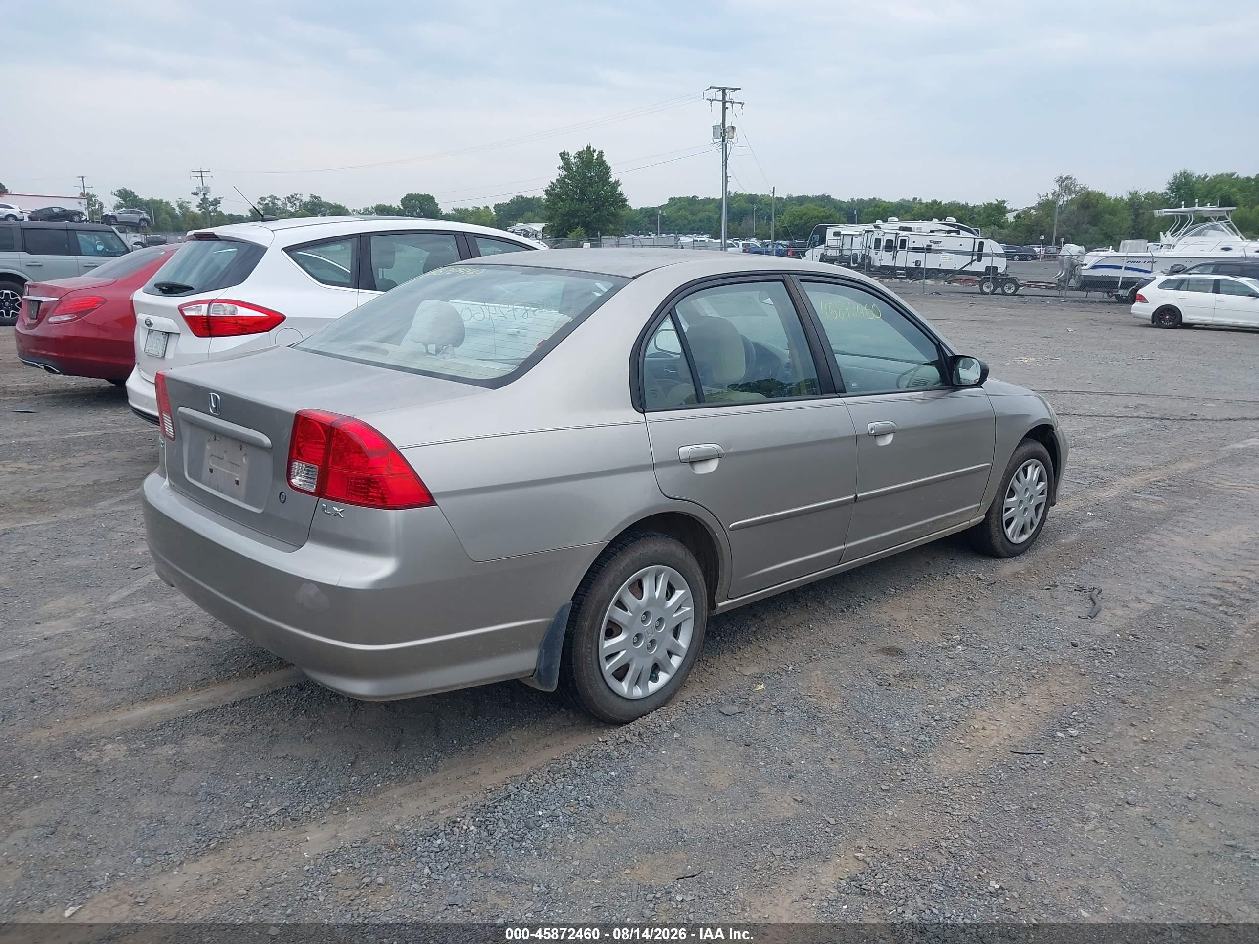 2004 Honda Civic Lx Gold vin: 1HGES16554L018377