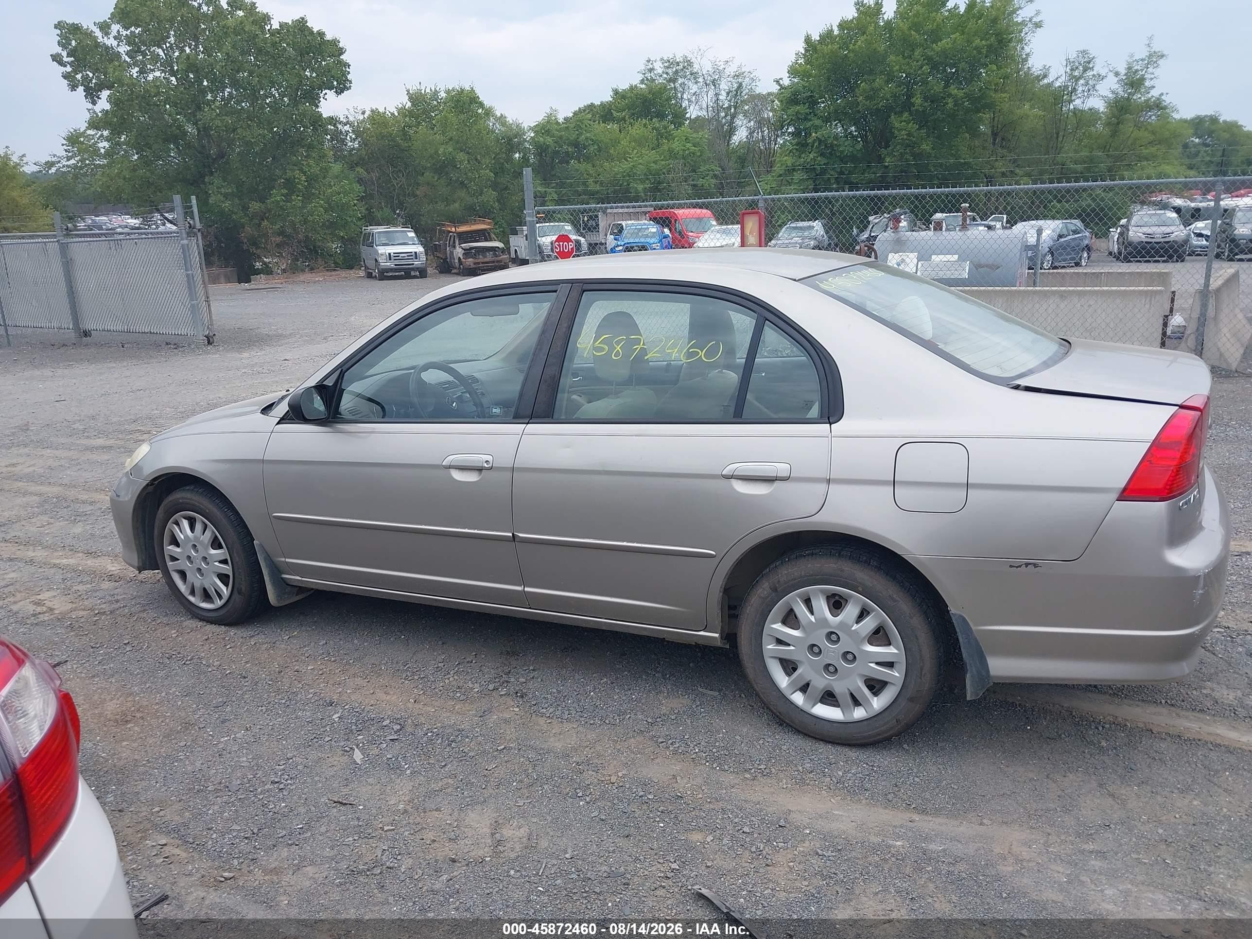 2004 Honda Civic Lx Gold vin: 1HGES16554L018377