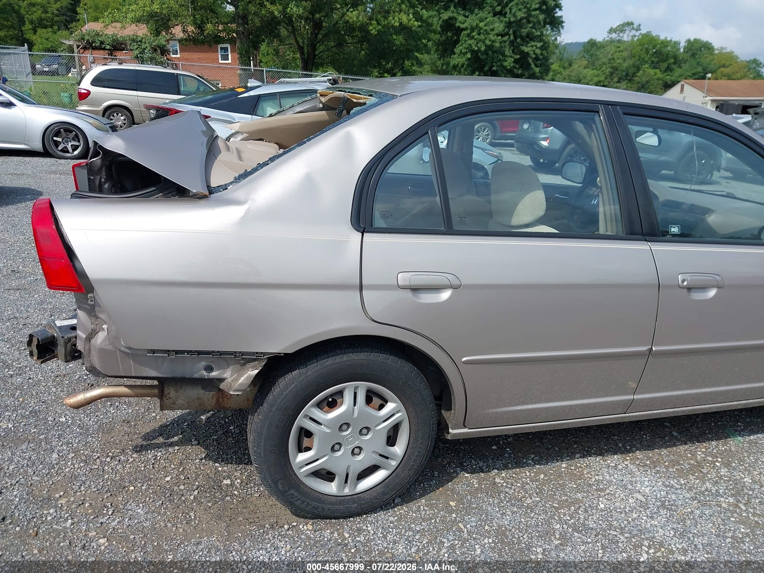 2002 Honda Civic Lx Gold vin: 1HGES16562L036920