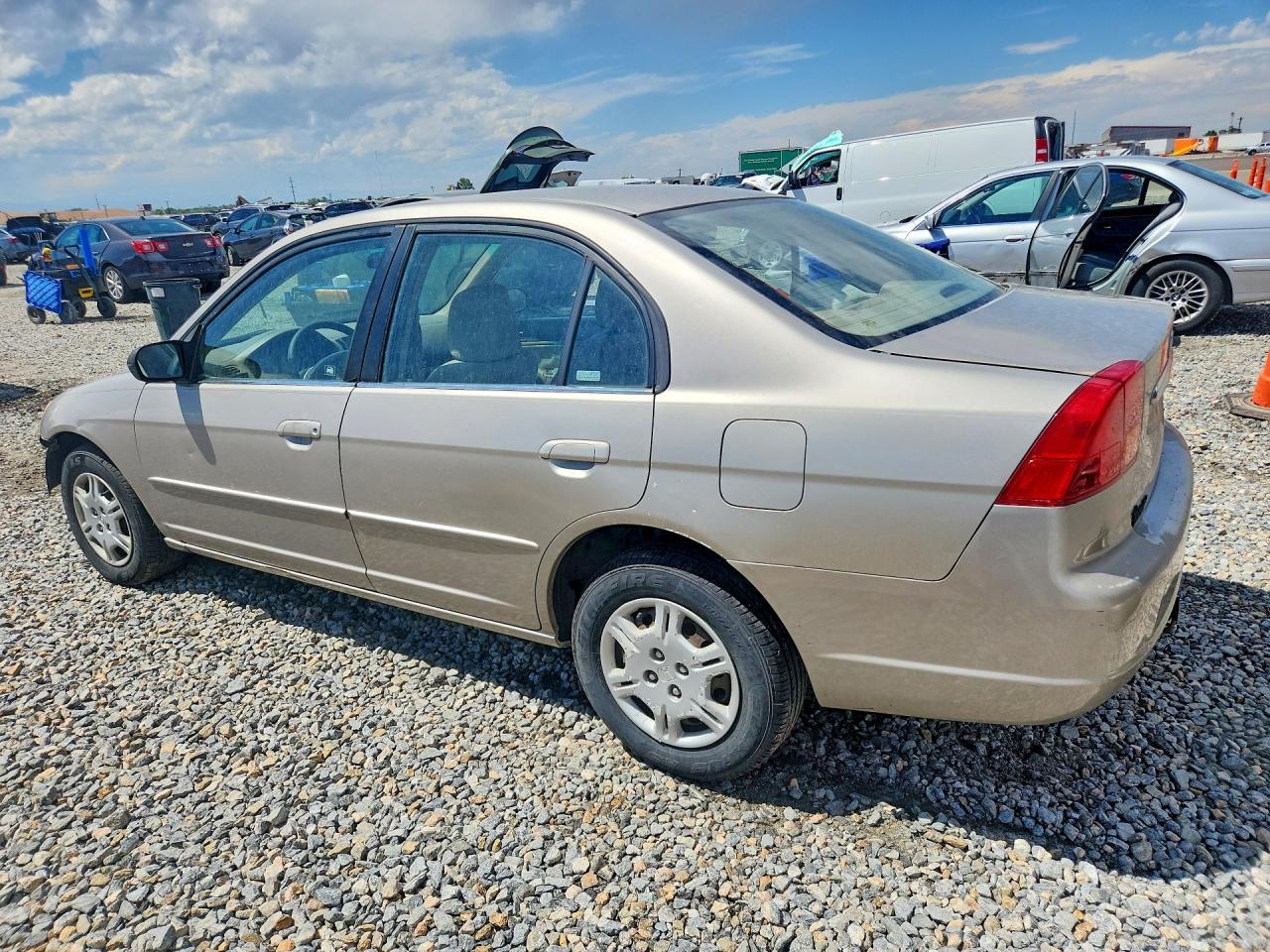 2002 Honda Civic Lx Silver vin: 1HGES16562L052079