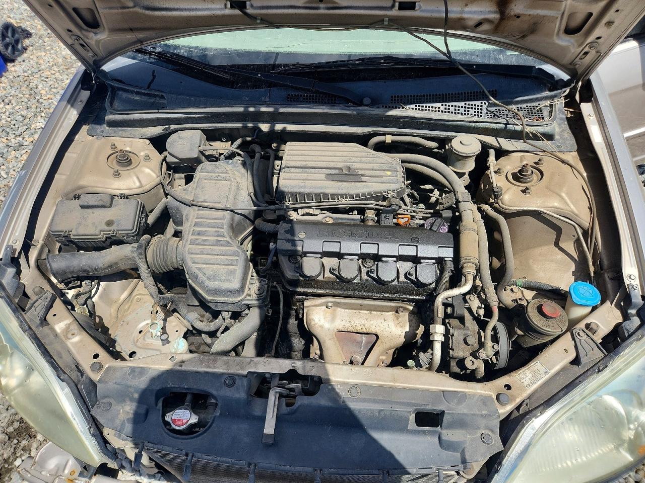 2002 Honda Civic Lx Silver vin: 1HGES16562L052079