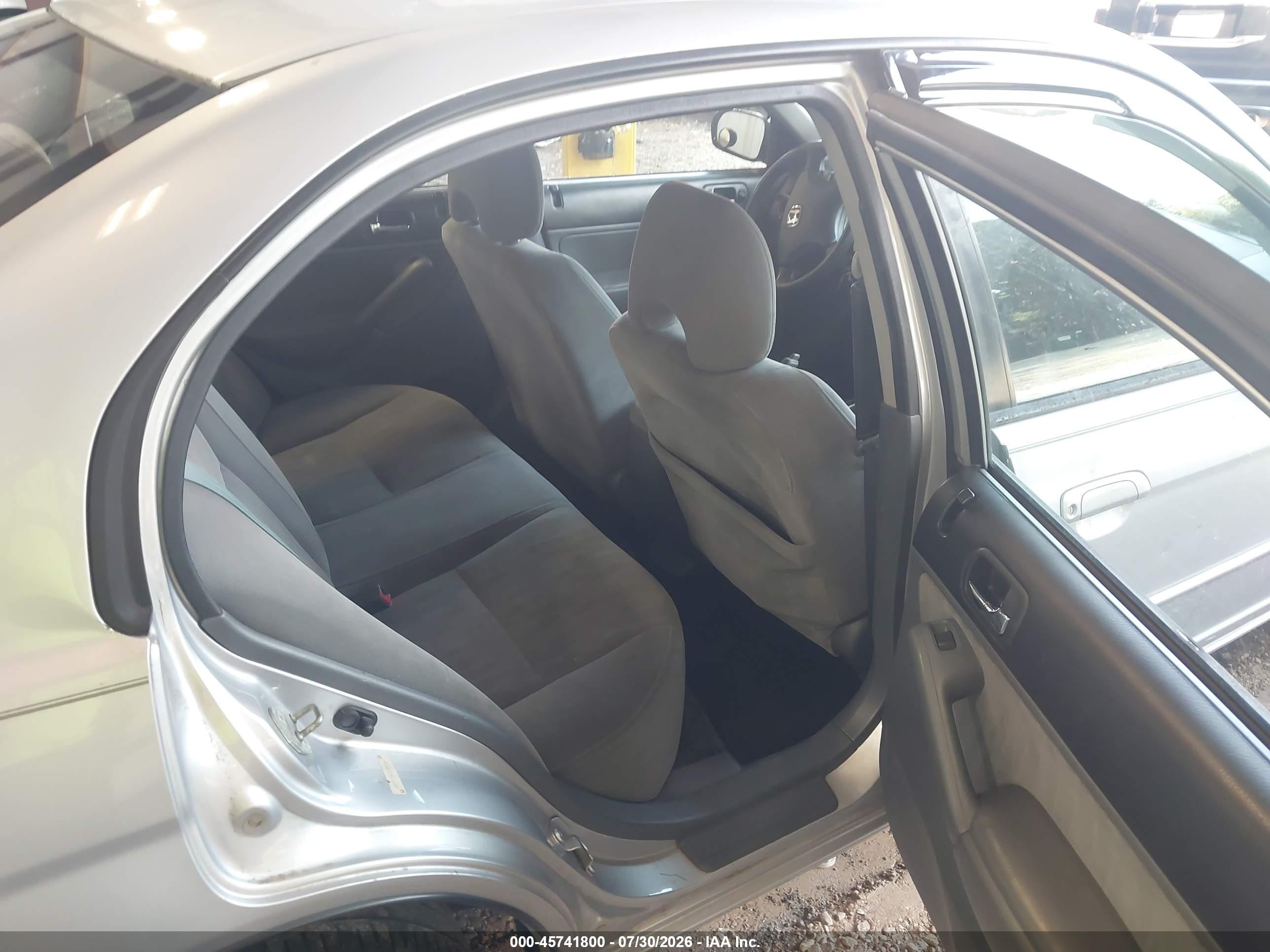 2003 Honda Civic Lx Gray vin: 1HGES16563L009346