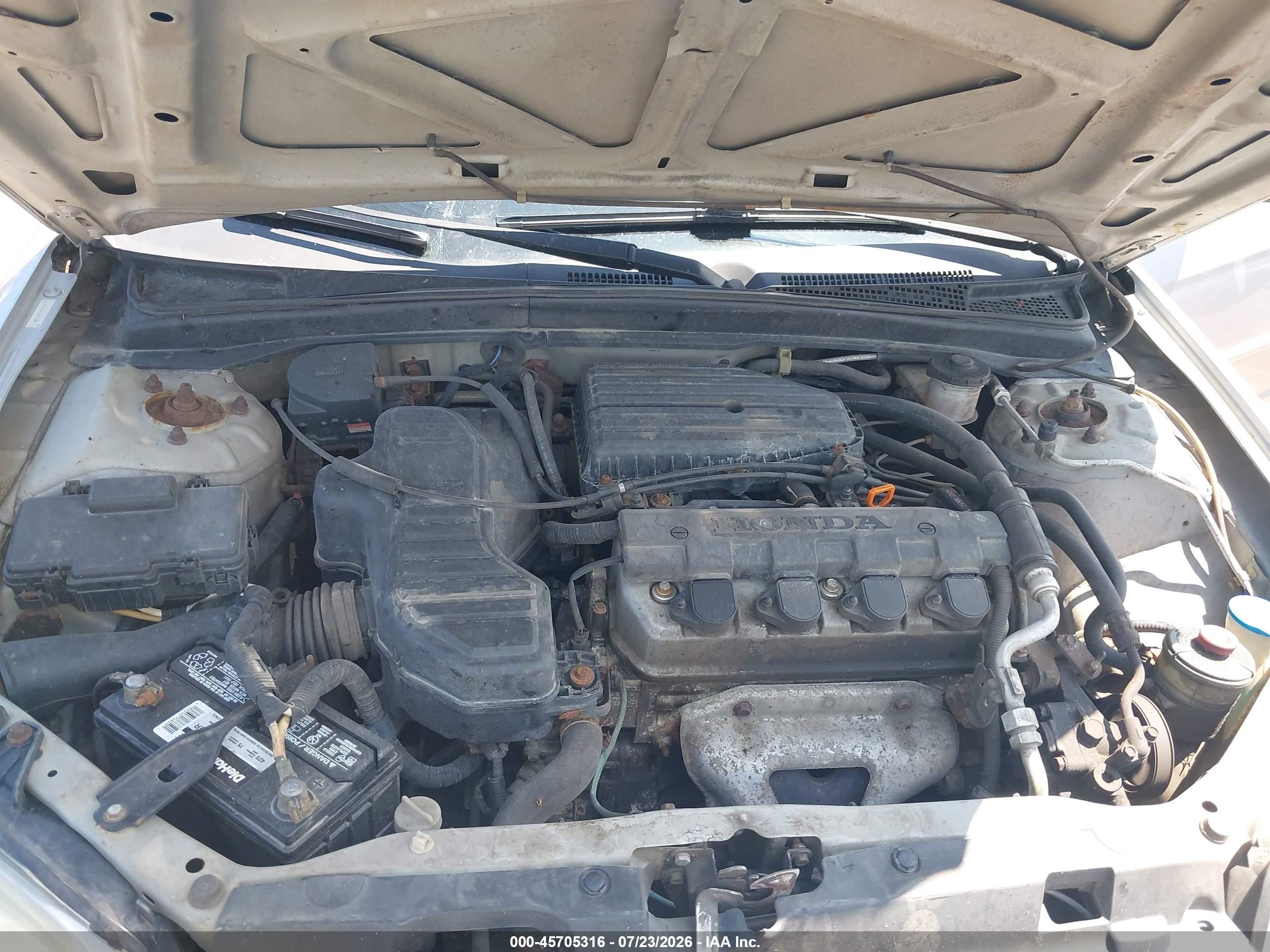 2003 Honda Civic Lx Silver vin: 1HGES16563L022467