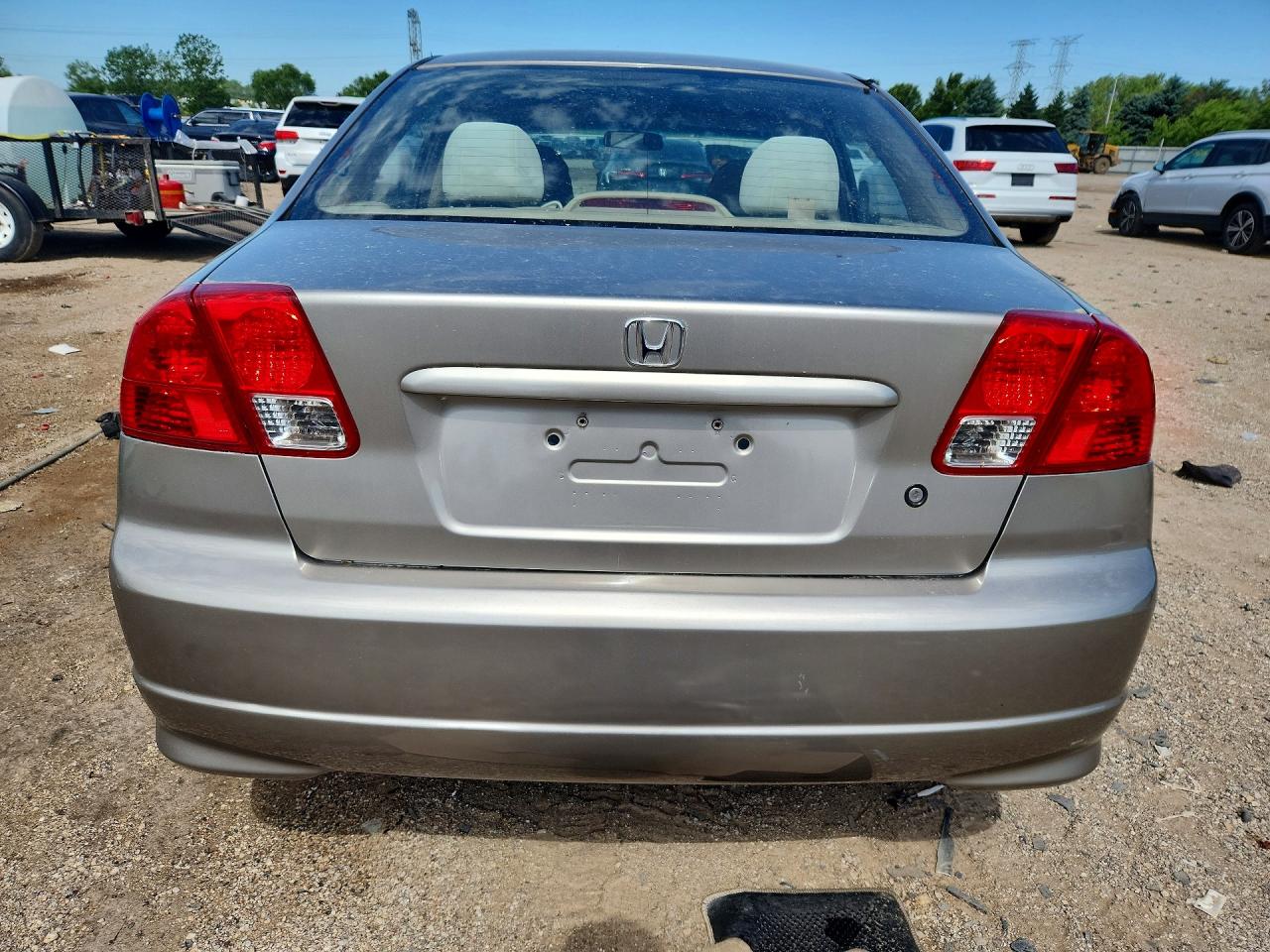 2004 Honda Civic Lx Silver vin: 1HGES16564L013463