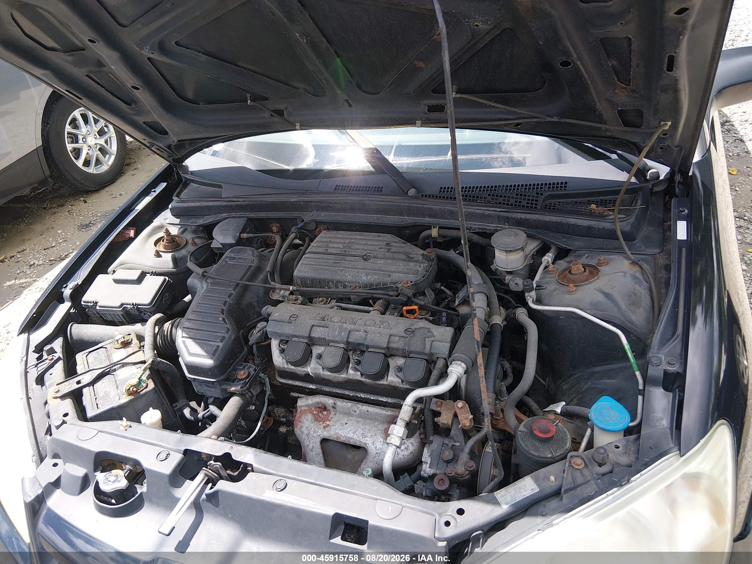 2004 Honda Civic Lx Black vin: 1HGES16564L020459