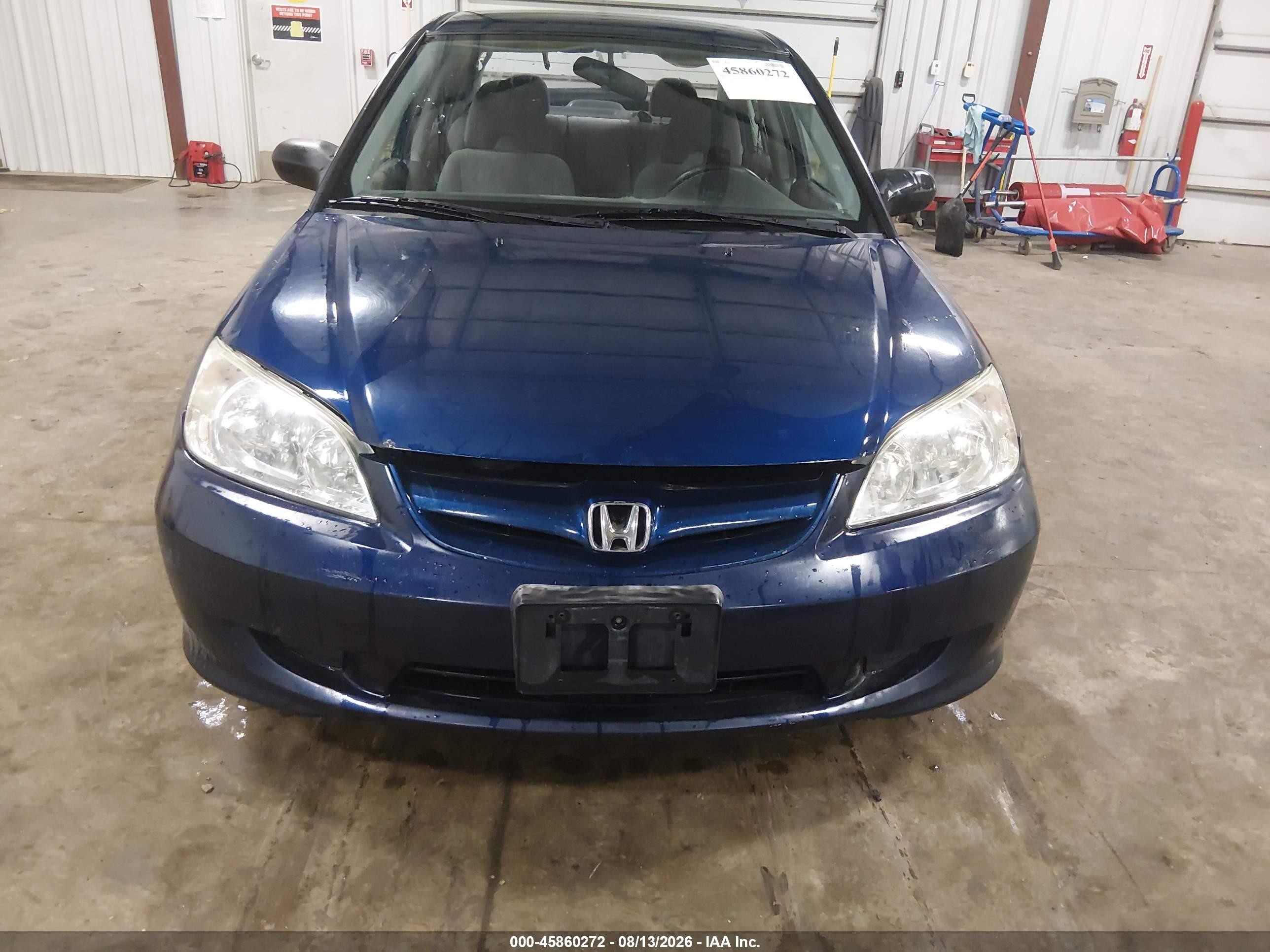 2005 Honda Civic Lx Blue vin: 1HGES16565L024061