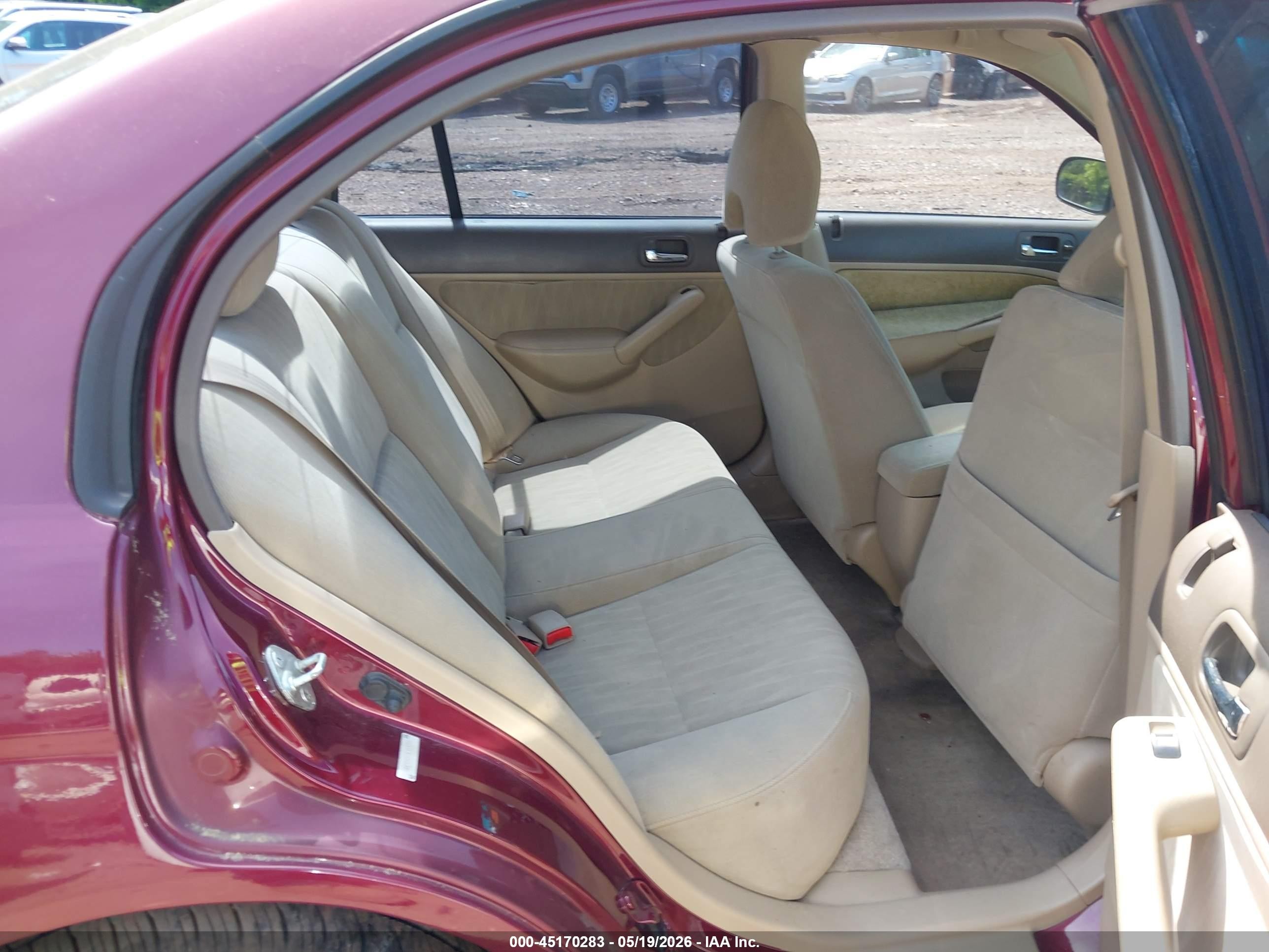 2003 Honda Civic Lx Purple vin: 1HGES16573L014751