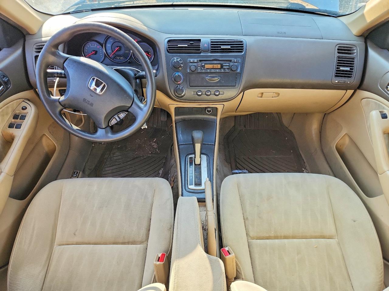 2003 Honda Civic Lx Cream vin: 1HGES16573L032957