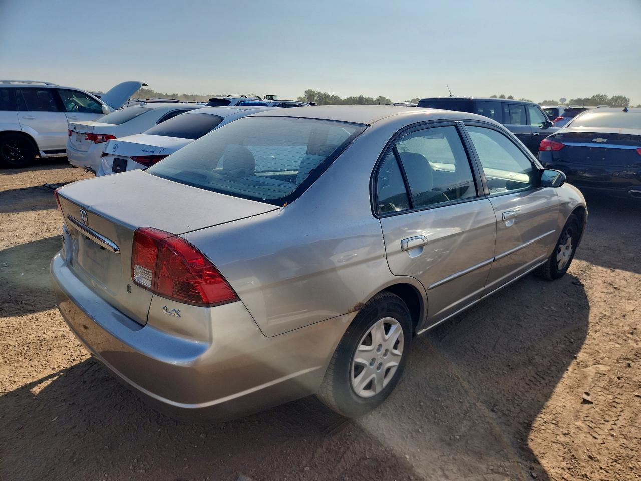 2003 Honda Civic Lx Cream vin: 1HGES16573L032957