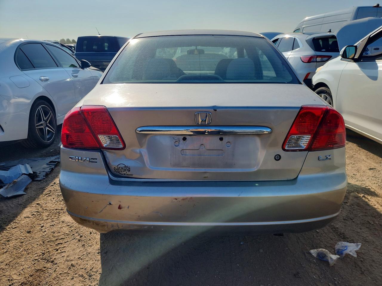2003 Honda Civic Lx Cream vin: 1HGES16573L032957