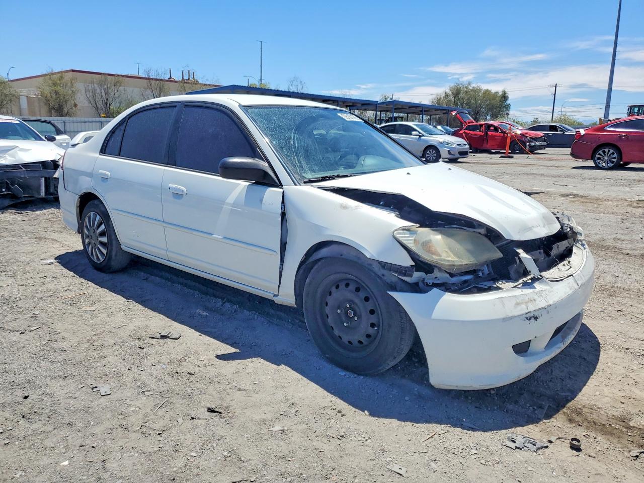 2004 Honda Civic Lx Белый vin: 1HGES16574L013472