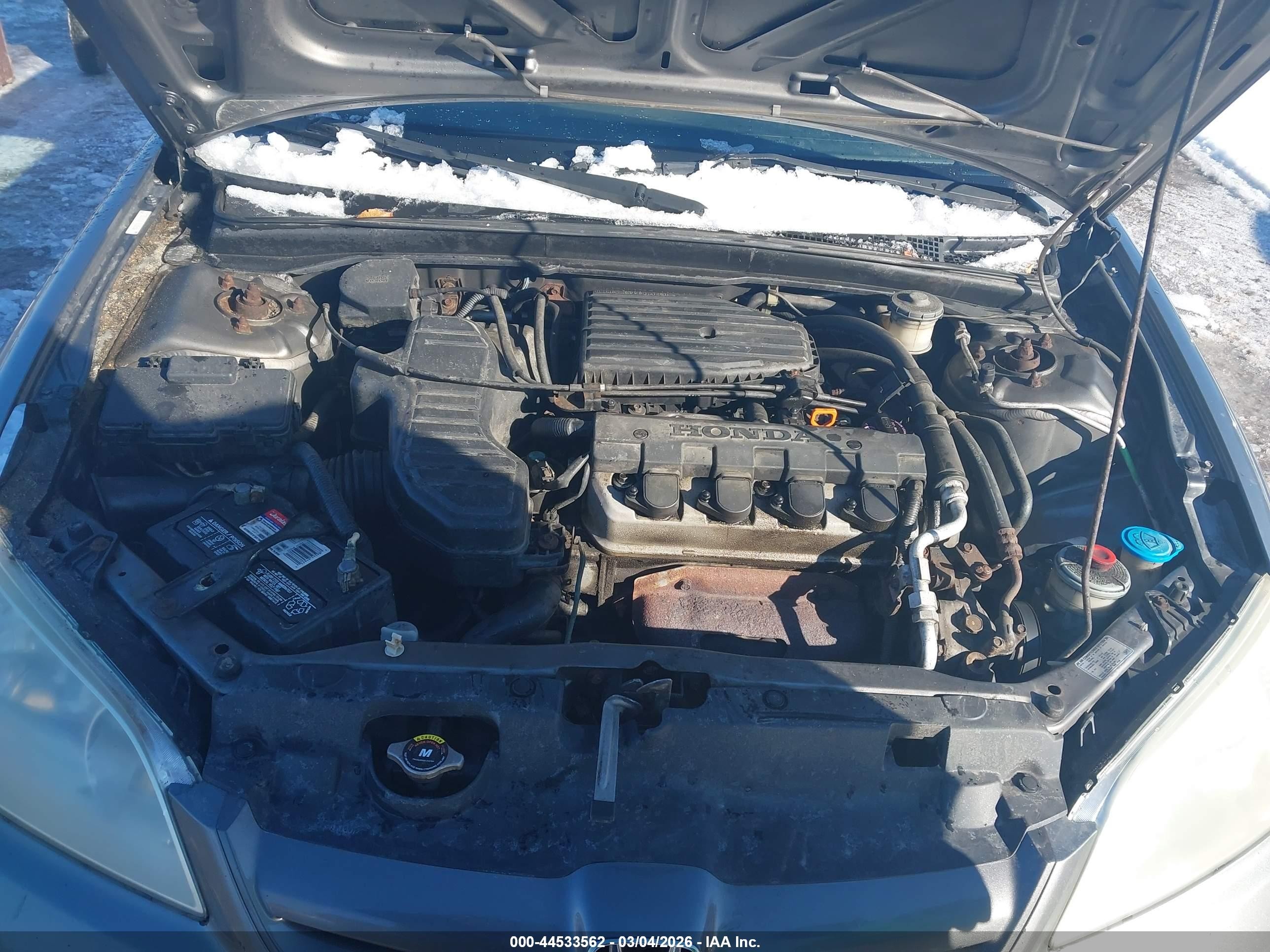 2005 Honda Civic Lx Gray vin: 1HGES16575L026708
