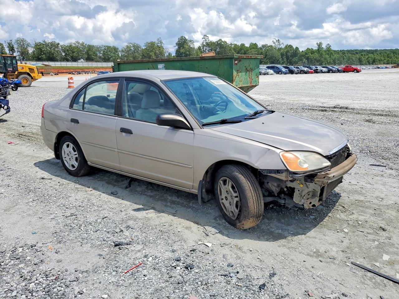 2001 Honda Civic Lx Tan vin: 1HGES16581L013380