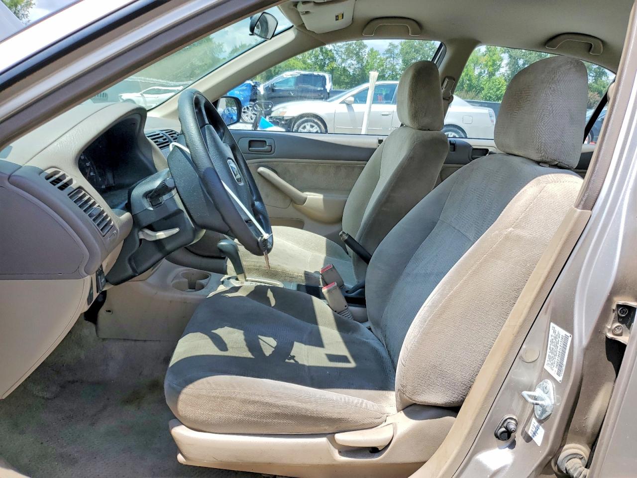 2001 Honda Civic Lx Tan vin: 1HGES16581L013380