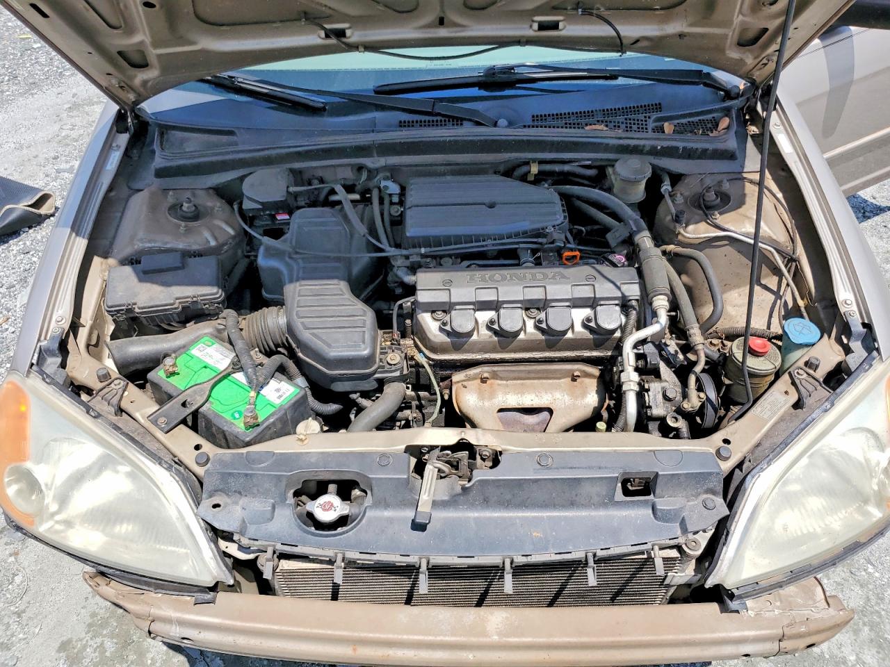 2001 Honda Civic Lx Tan vin: 1HGES16581L013380