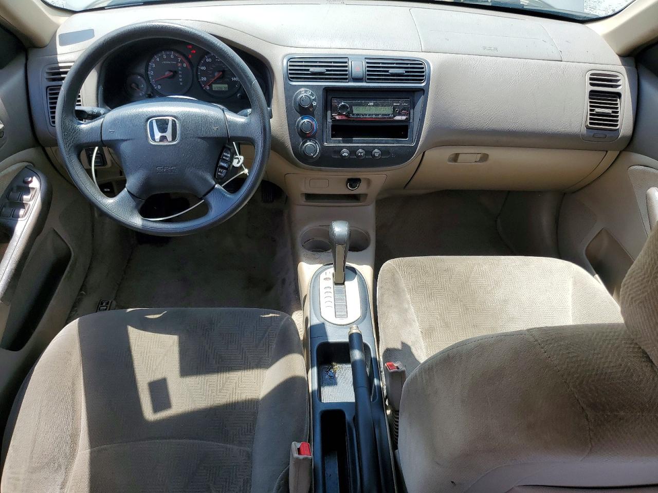 2001 Honda Civic Lx Tan vin: 1HGES16581L013380