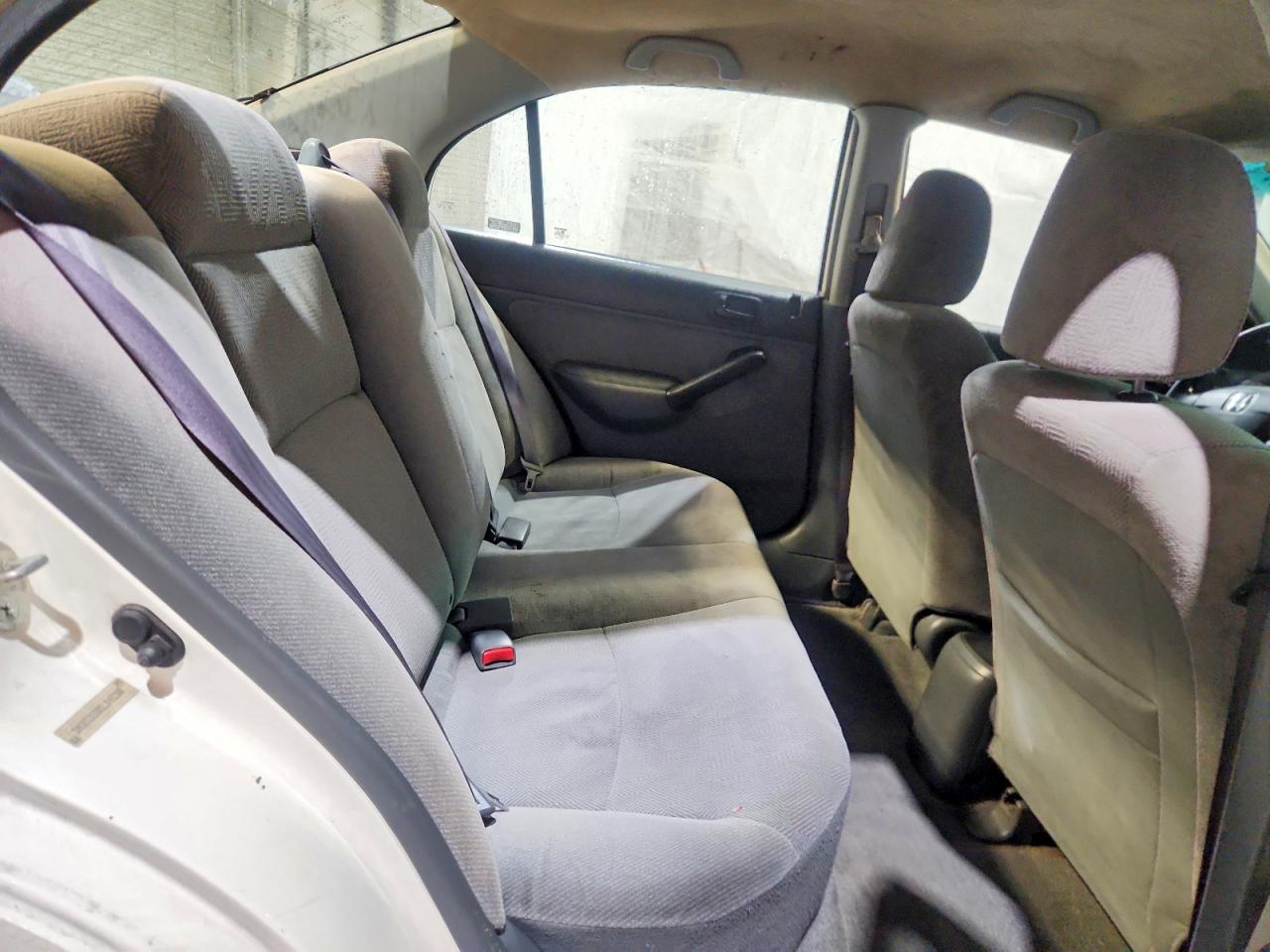 2001 Honda Civic Lx White vin: 1HGES16581L048260