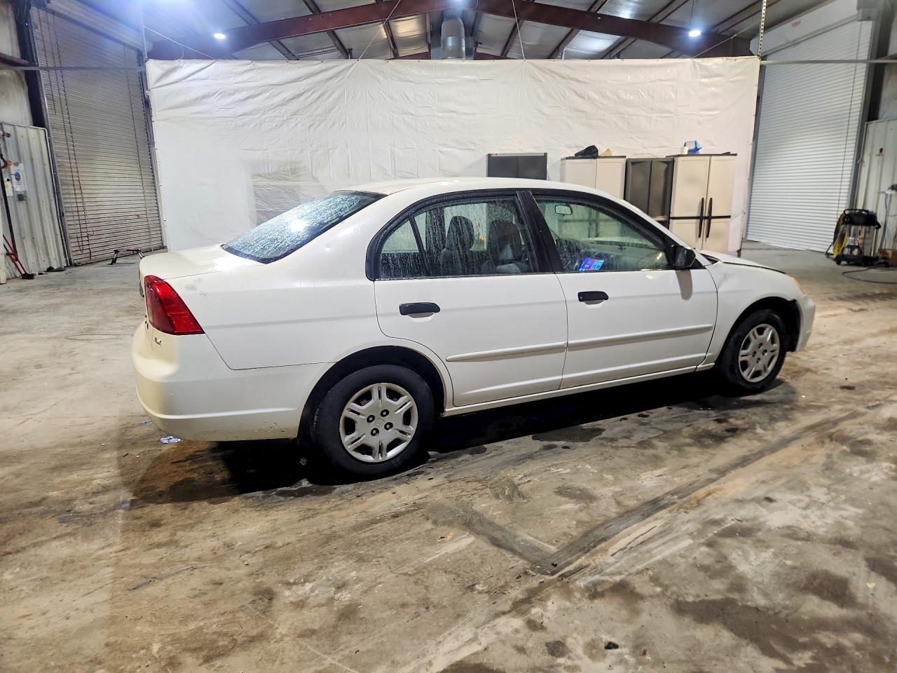2001 Honda Civic Lx White vin: 1HGES16581L048260