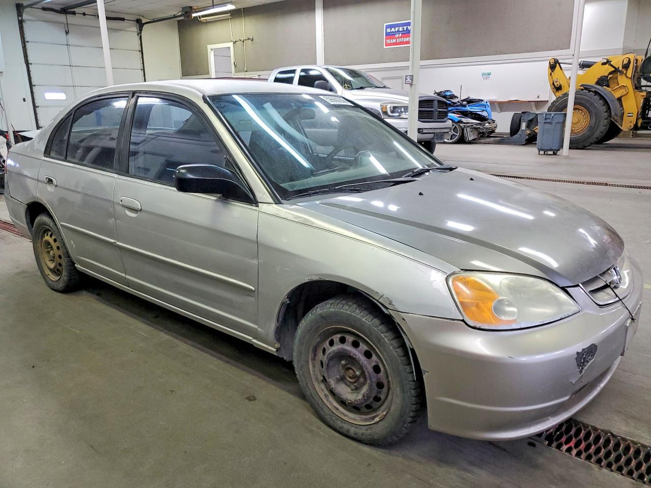 2002 Honda Civic Lx Gray vin: 1HGES16582L074634
