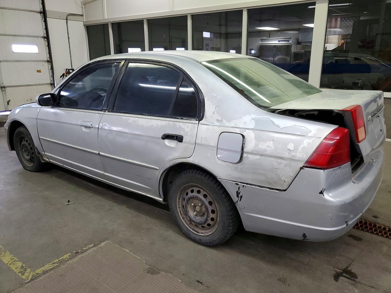 2002 Honda Civic Lx Gray vin: 1HGES16582L074634